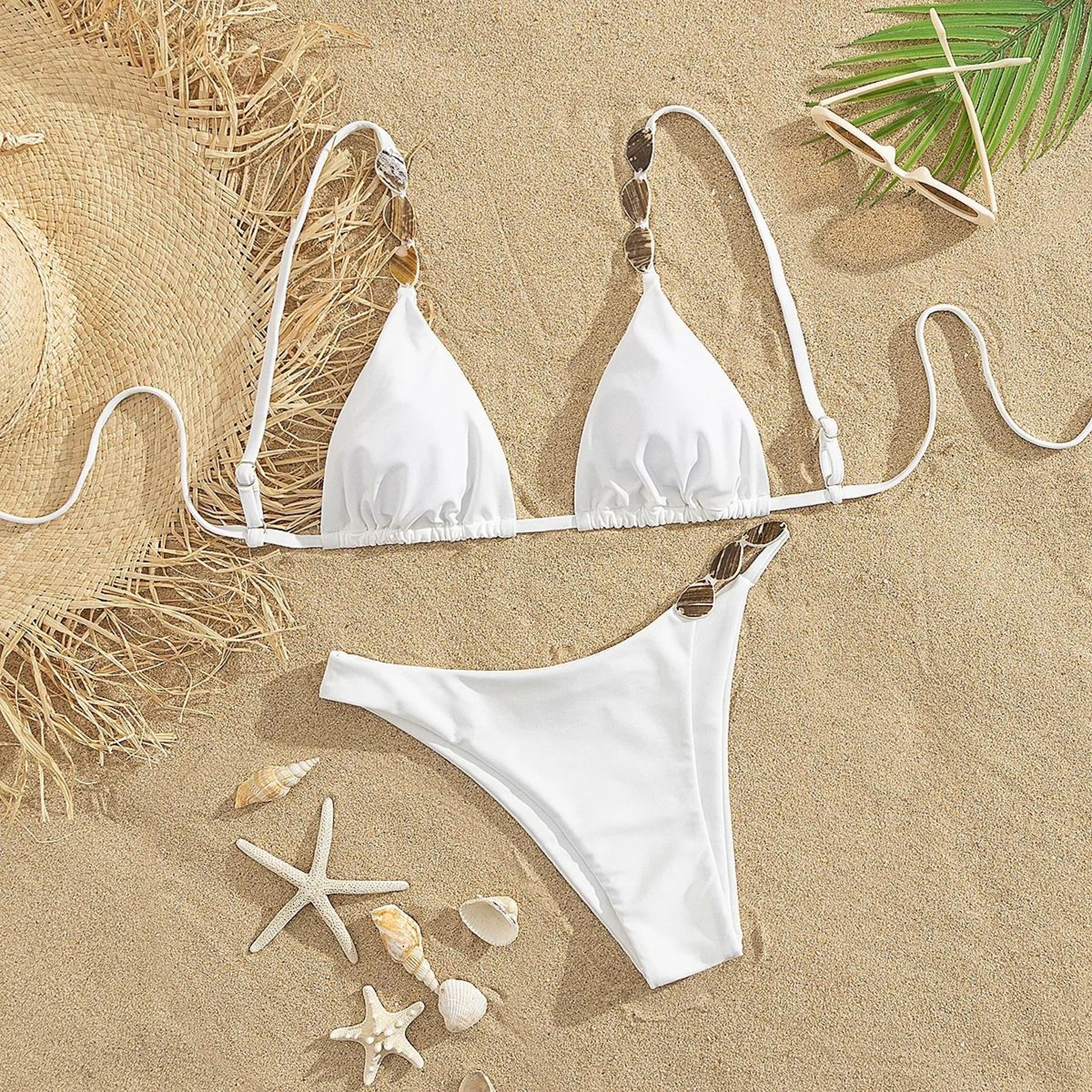 Elite Golden Print HighWaist Bikini Set  PushUp Luxury Swimwear 0