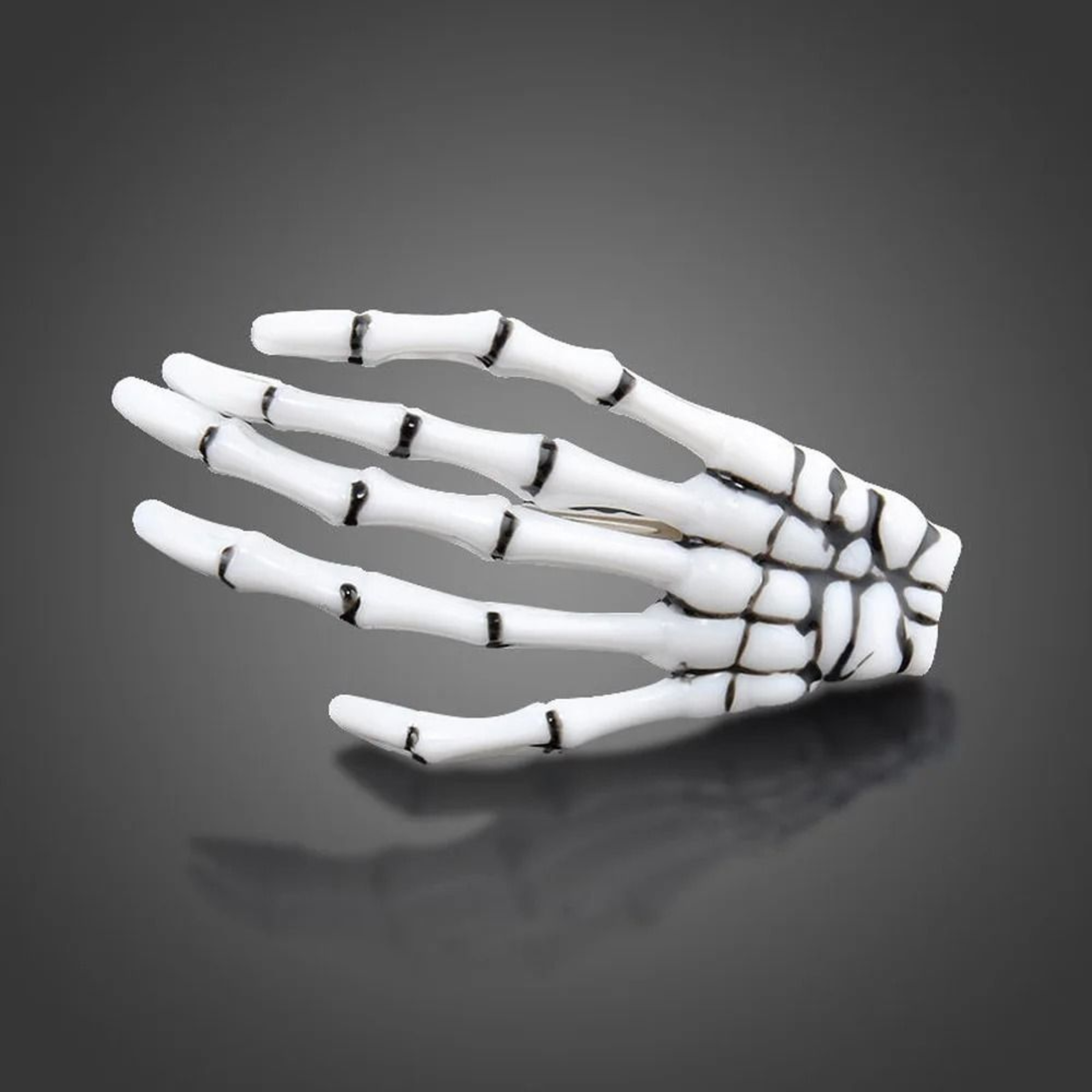 Skull Hand Bone Hairpin Set  2Piece Ghost Skeleton Gripper Hair Clips 1