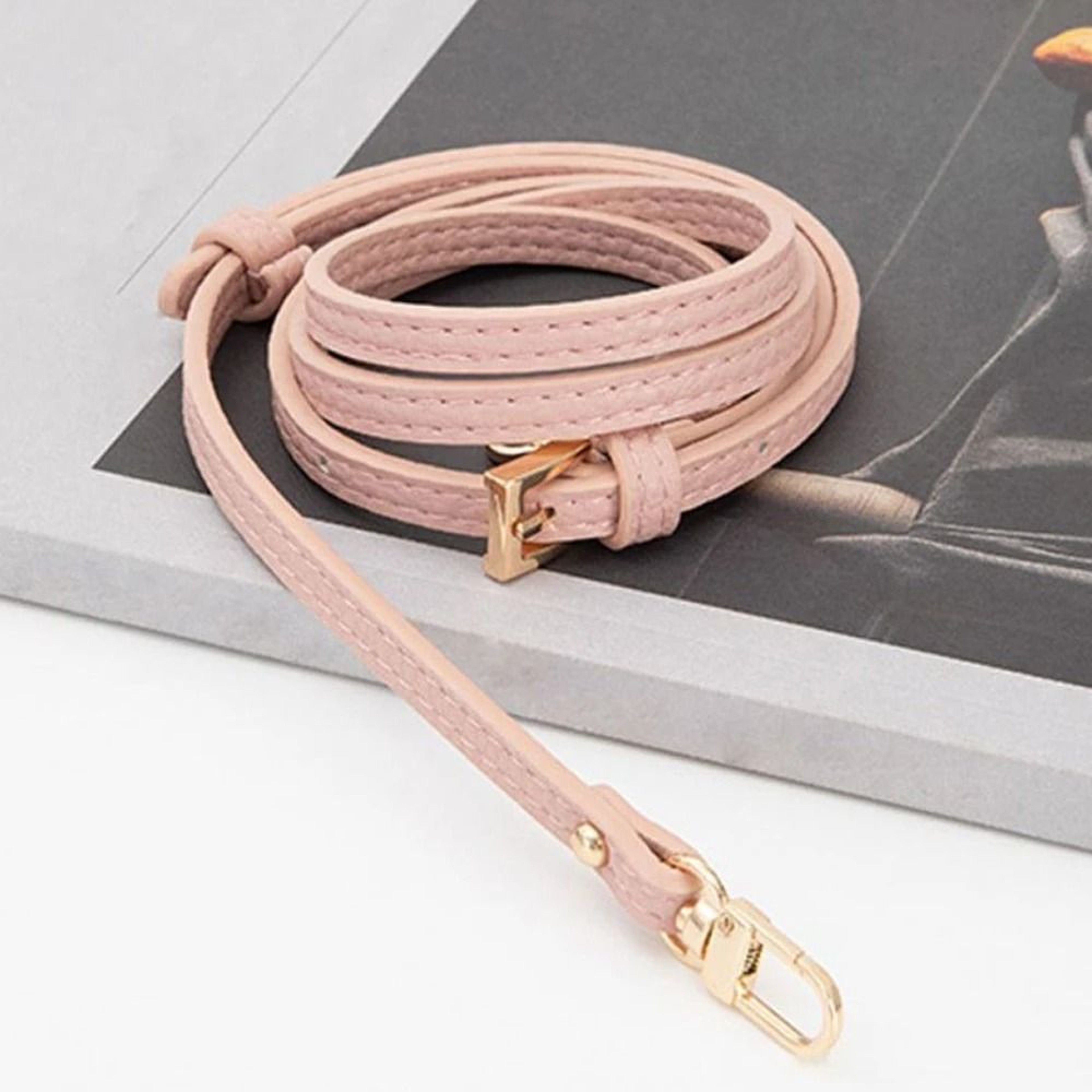 Cowhide Replacement Strap  Adjustable Leather Crossbody Belt For Longchamp Mini 3