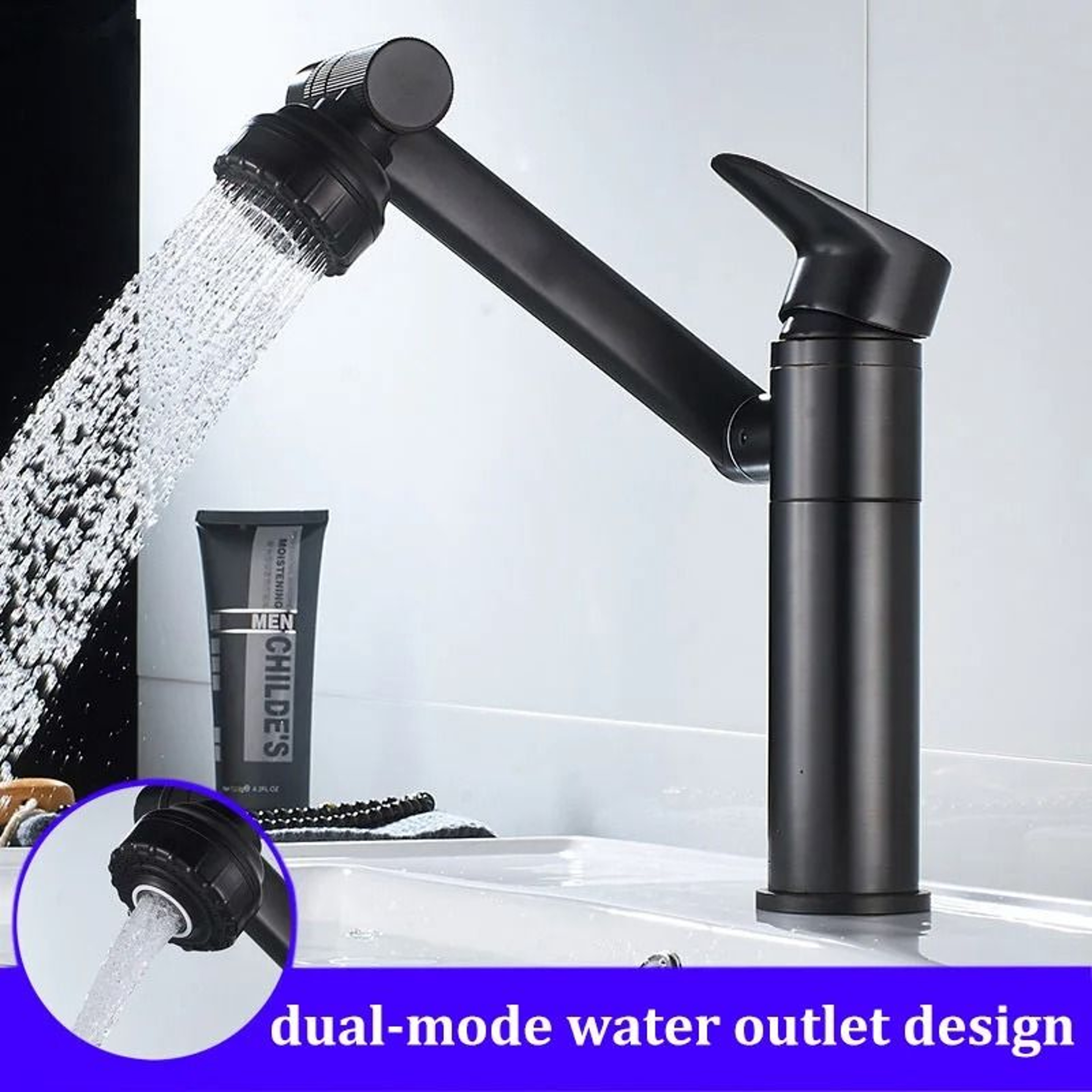 Stainless Steel Basin Mixer  HighQuality Universal Hot  Cold Bathroom Faucet 1