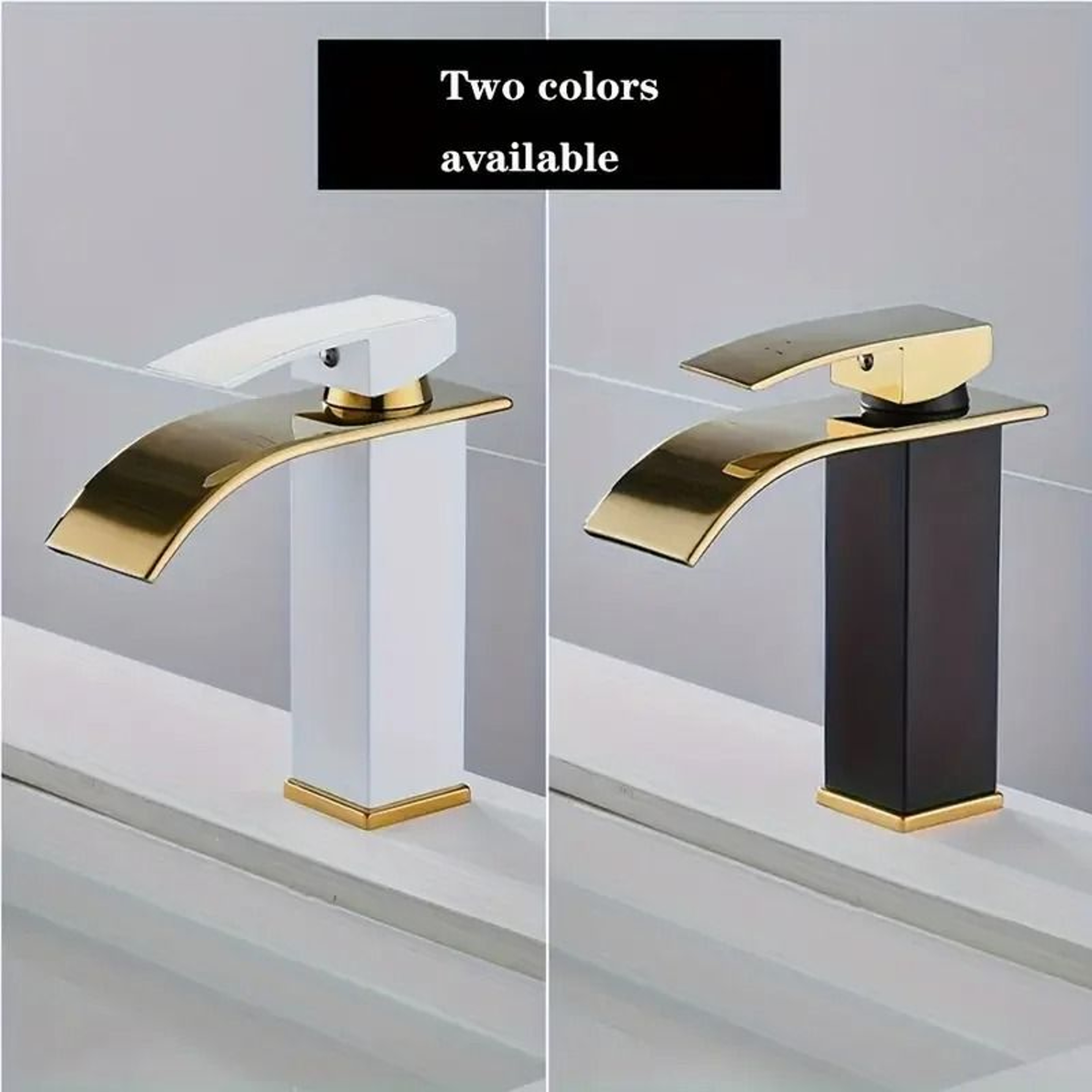 Luxury Waterfall Basin Mixer  Hot  Cold DualControl Stainless Steel Bathroom Faucet 3