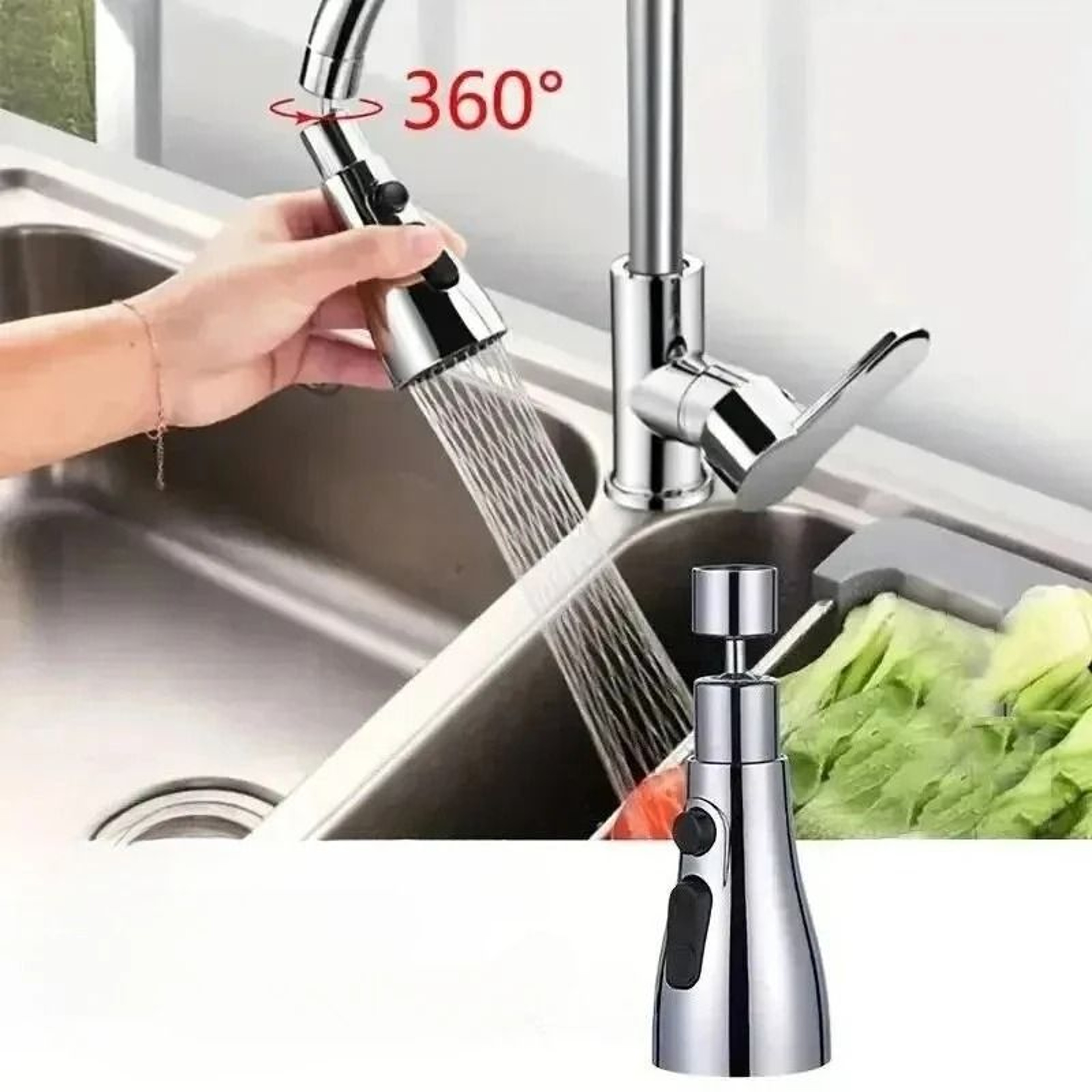 3Mode Faucet Extender  HighPressure Splash Prevention  WaterSaving Filter 5