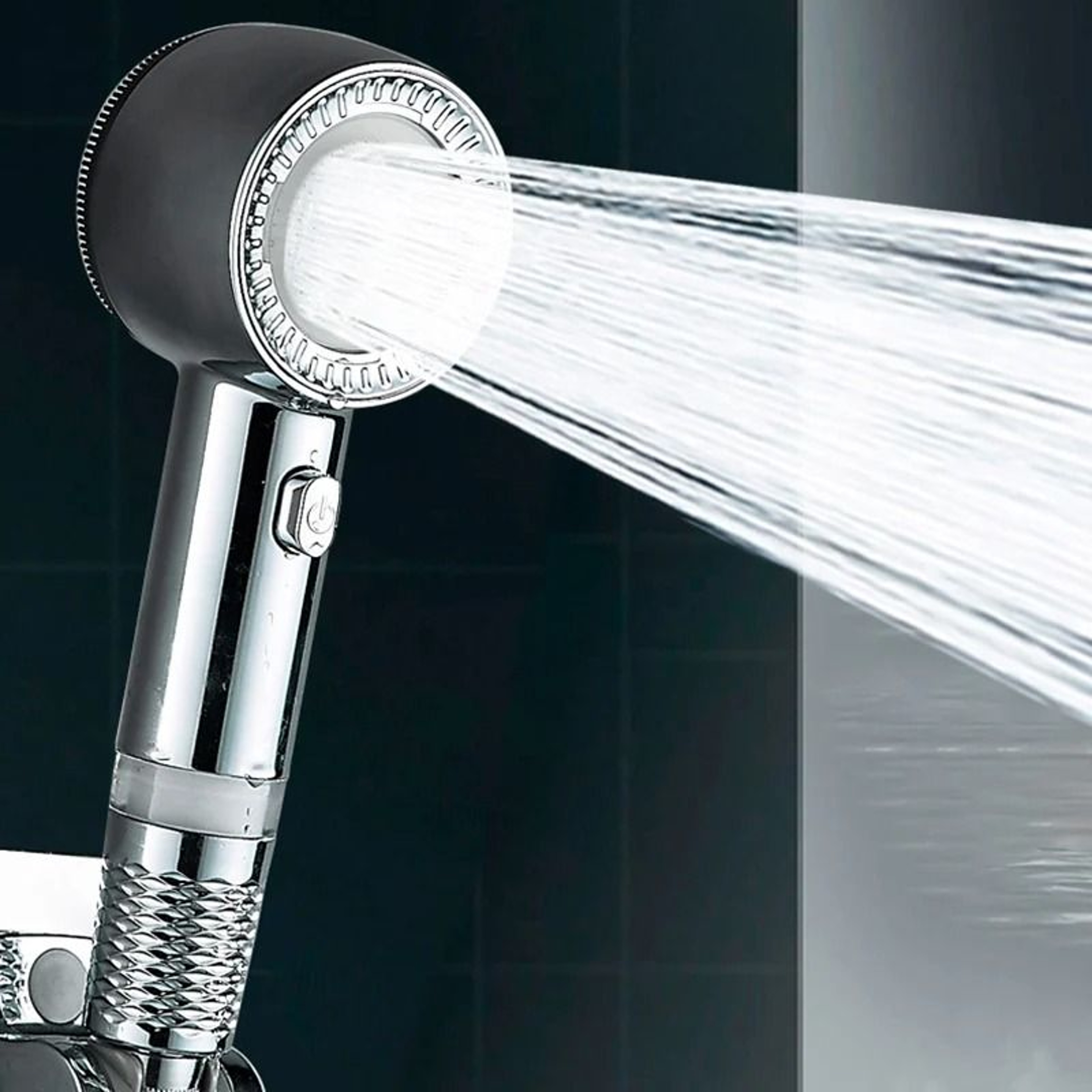 HighPressure Filtered Handheld Shower  Universal Water Purifier  Large Volume Booster 0