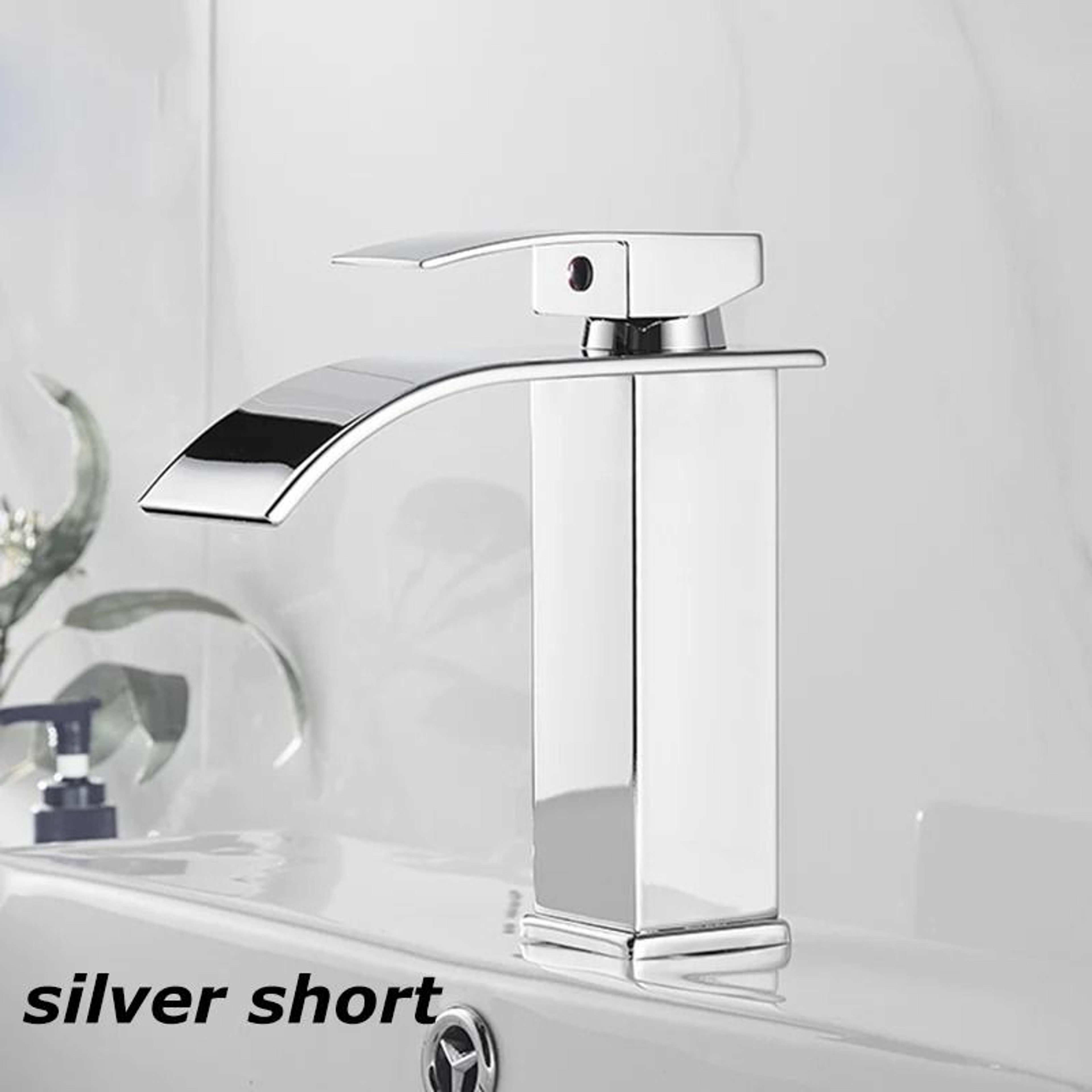 Luxury Architectural Waterfall Basin Mixer  Hot  Cold Stainless Steel DualControl Faucet 10