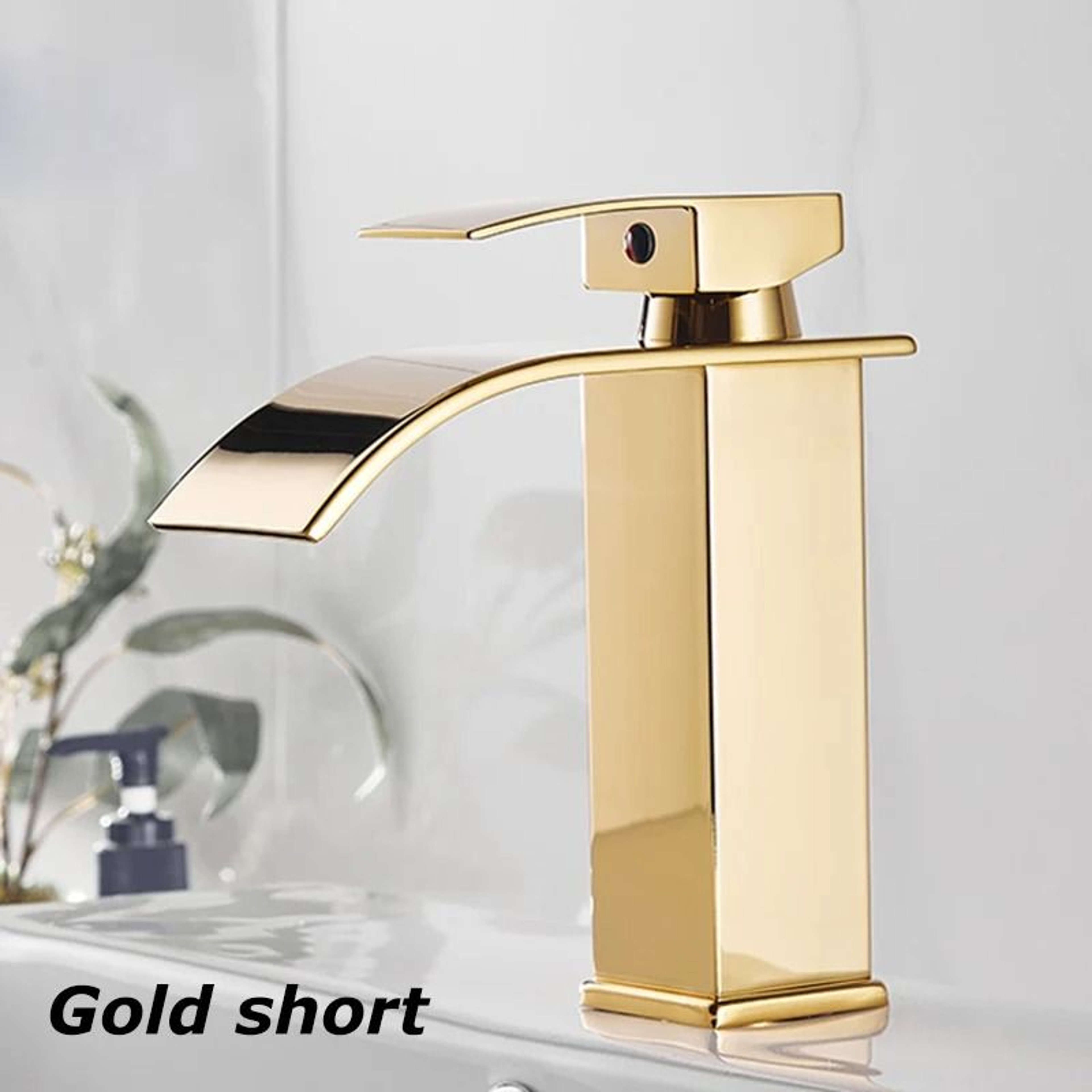 Luxury Architectural Waterfall Basin Mixer  Hot  Cold Stainless Steel DualControl Faucet 8