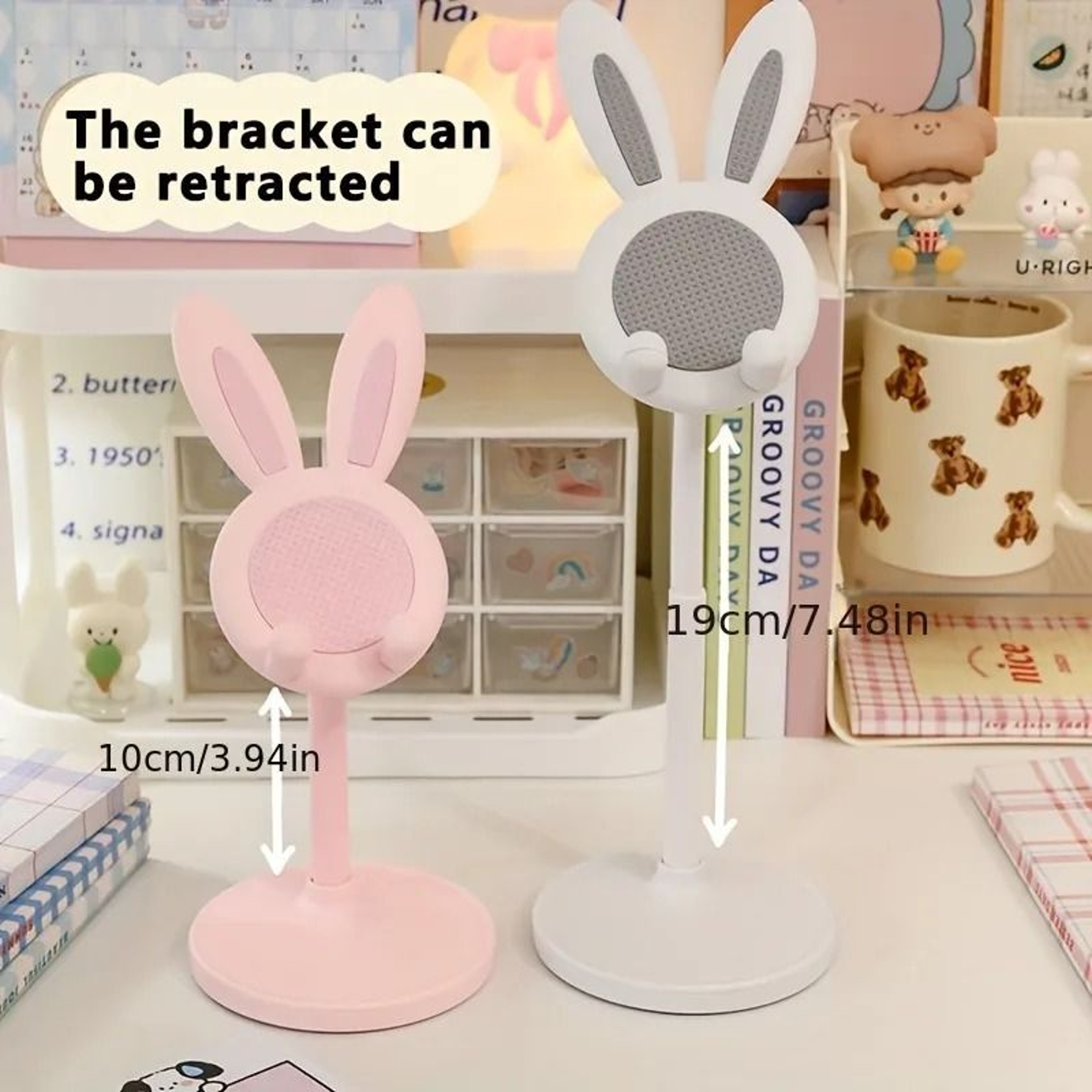 Adjustable Rabbit Cartoon Desktop Mobile Phone Stand  Universal Table Support 1