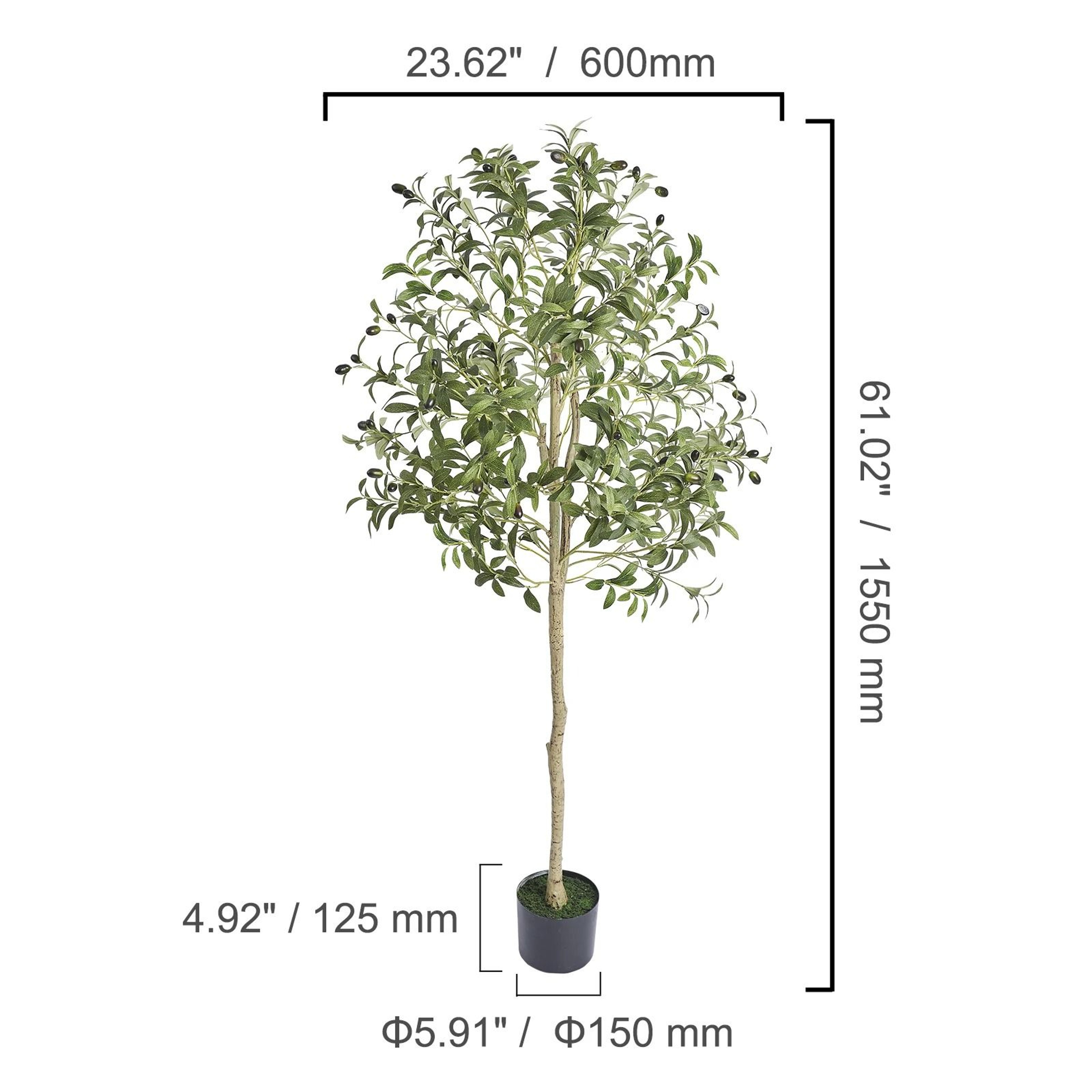 Mediterranean Artificial Olive Tree  HighEnd Lifelike Faux Indoor Greenery 6