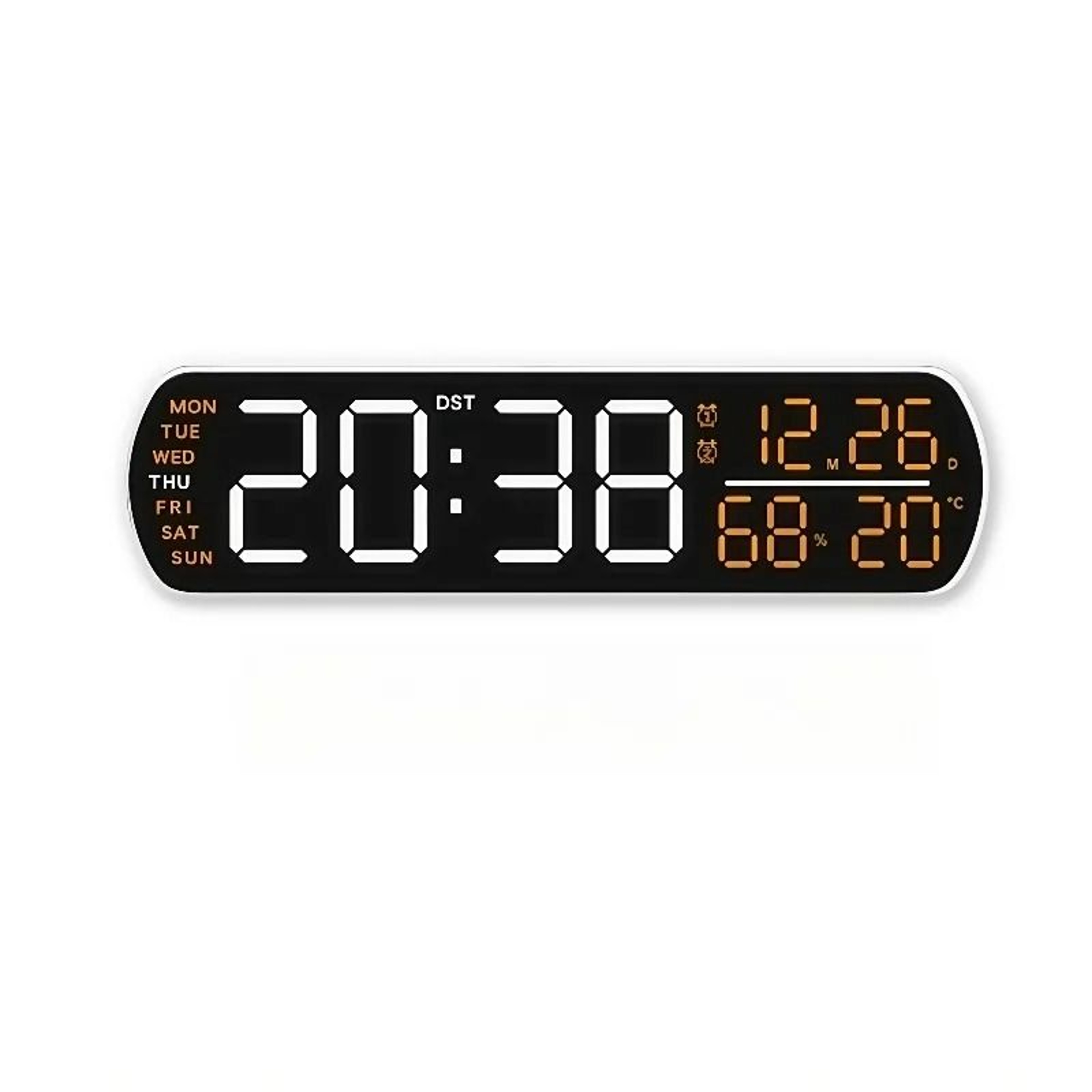 Smart LED MultiFunction Digital Alarm Clock  Precision Environment Monitor 12
