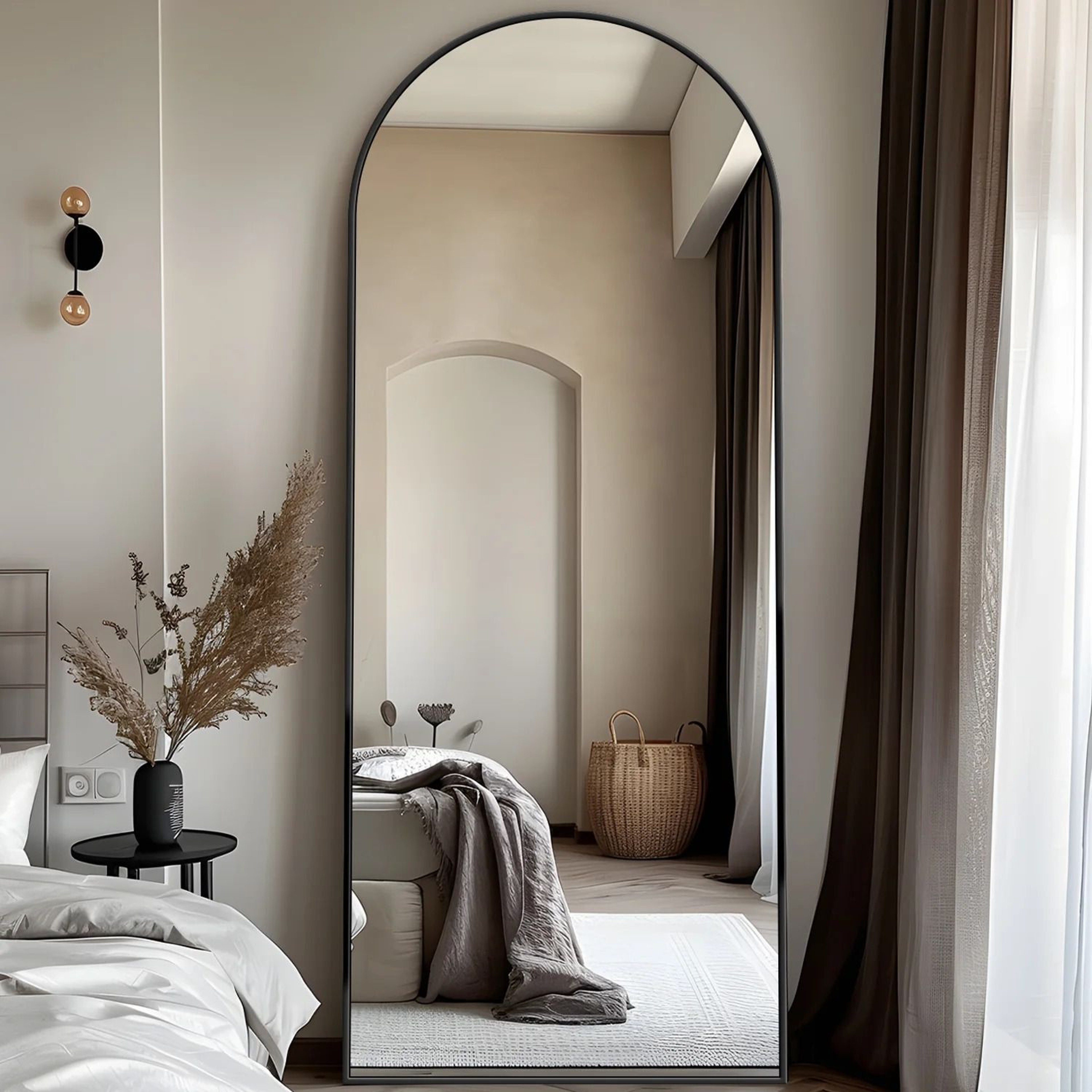Full Length Oversized Floor Mirror  Premium Full Body Standing Mirror 0