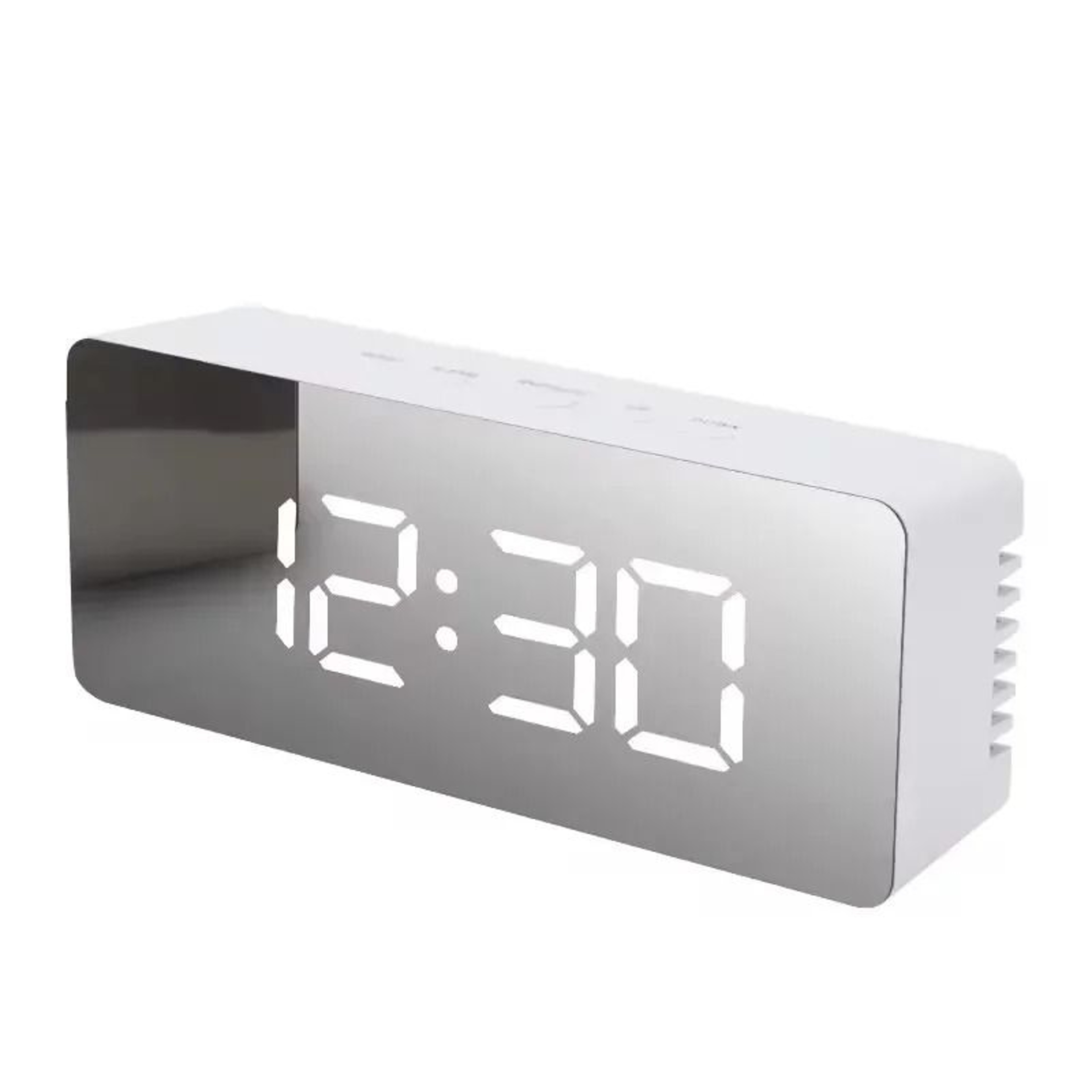 LED Mirror Digital Clock  Smart Desktop Alarm  Night Light 7