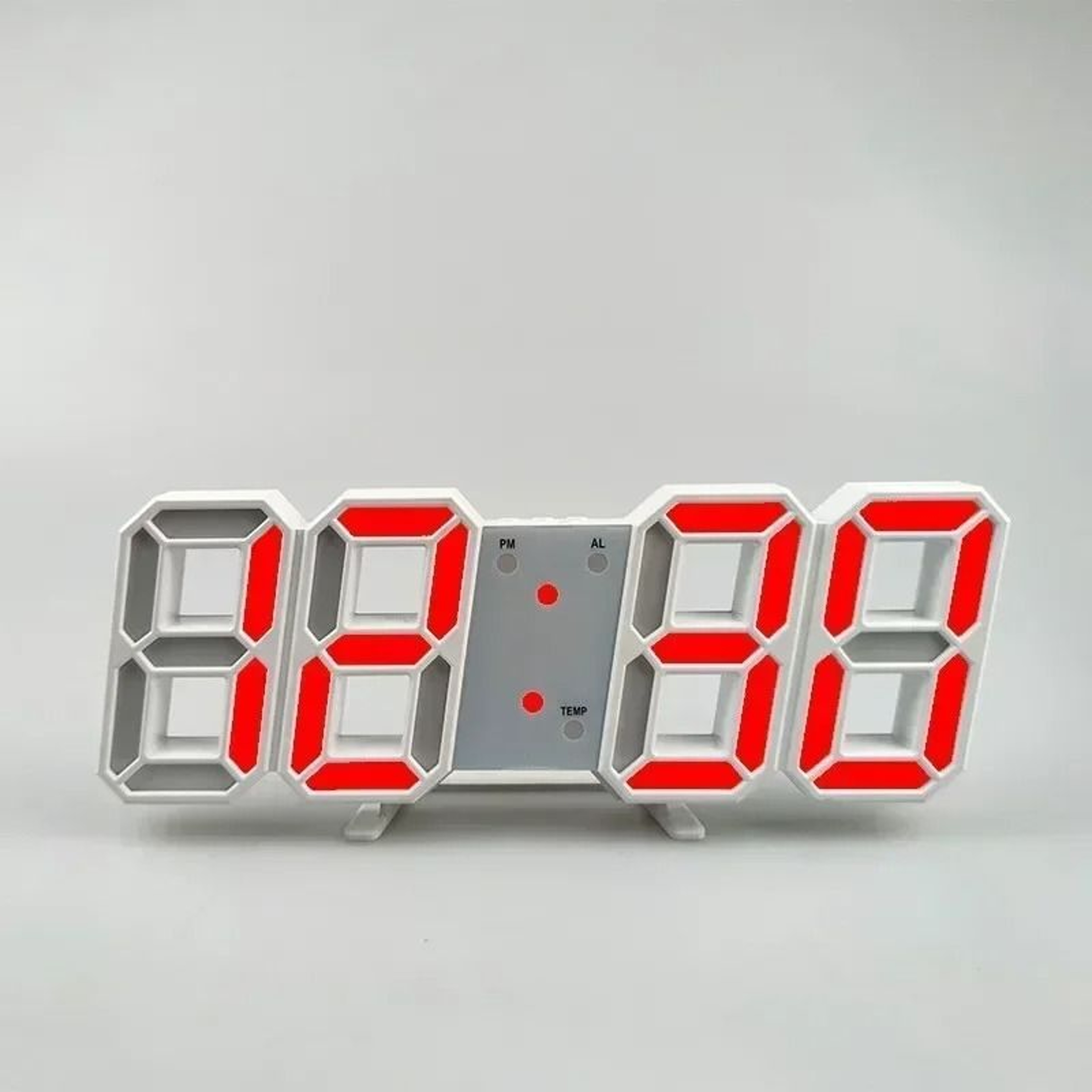3D LED Digital Alarm Clock  Modern Wall  Desktop Timepiece 14