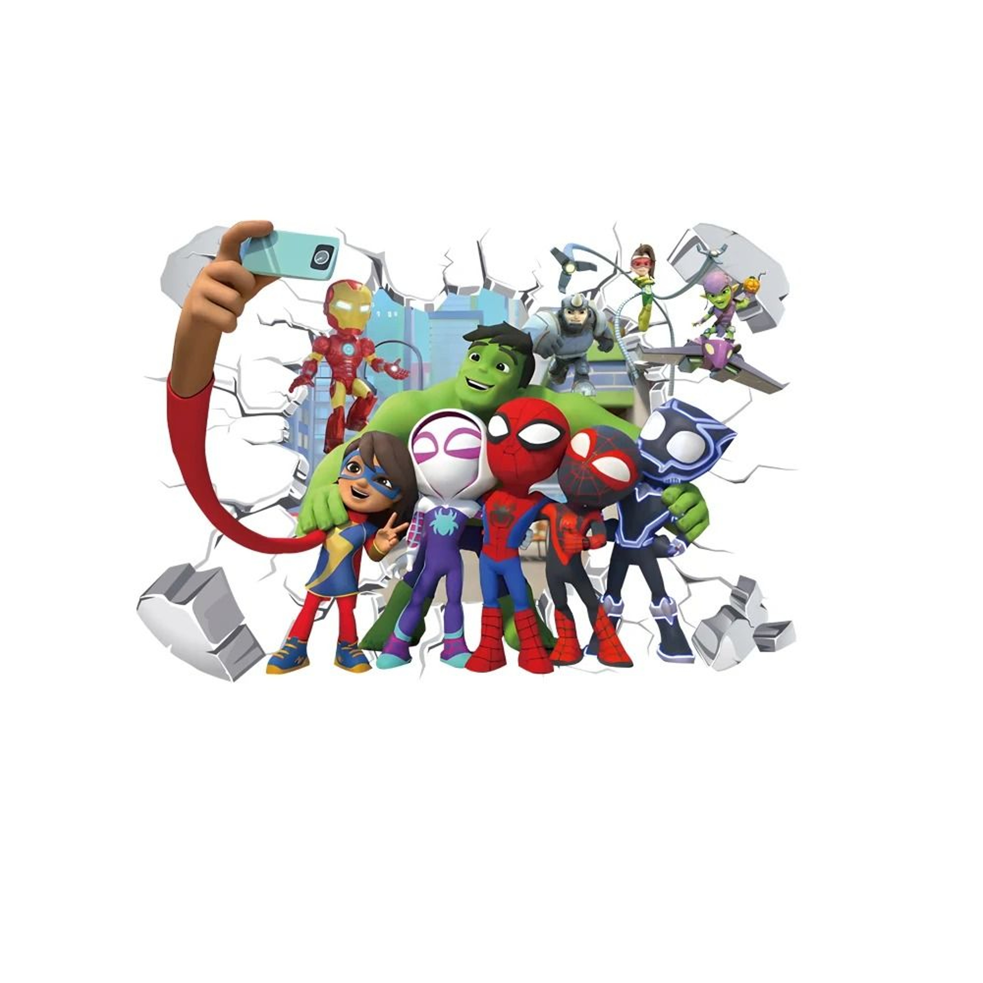 Mini Spiderman Superhero Wall Decals  ActionPacked Mural Art For Kids Rooms 11