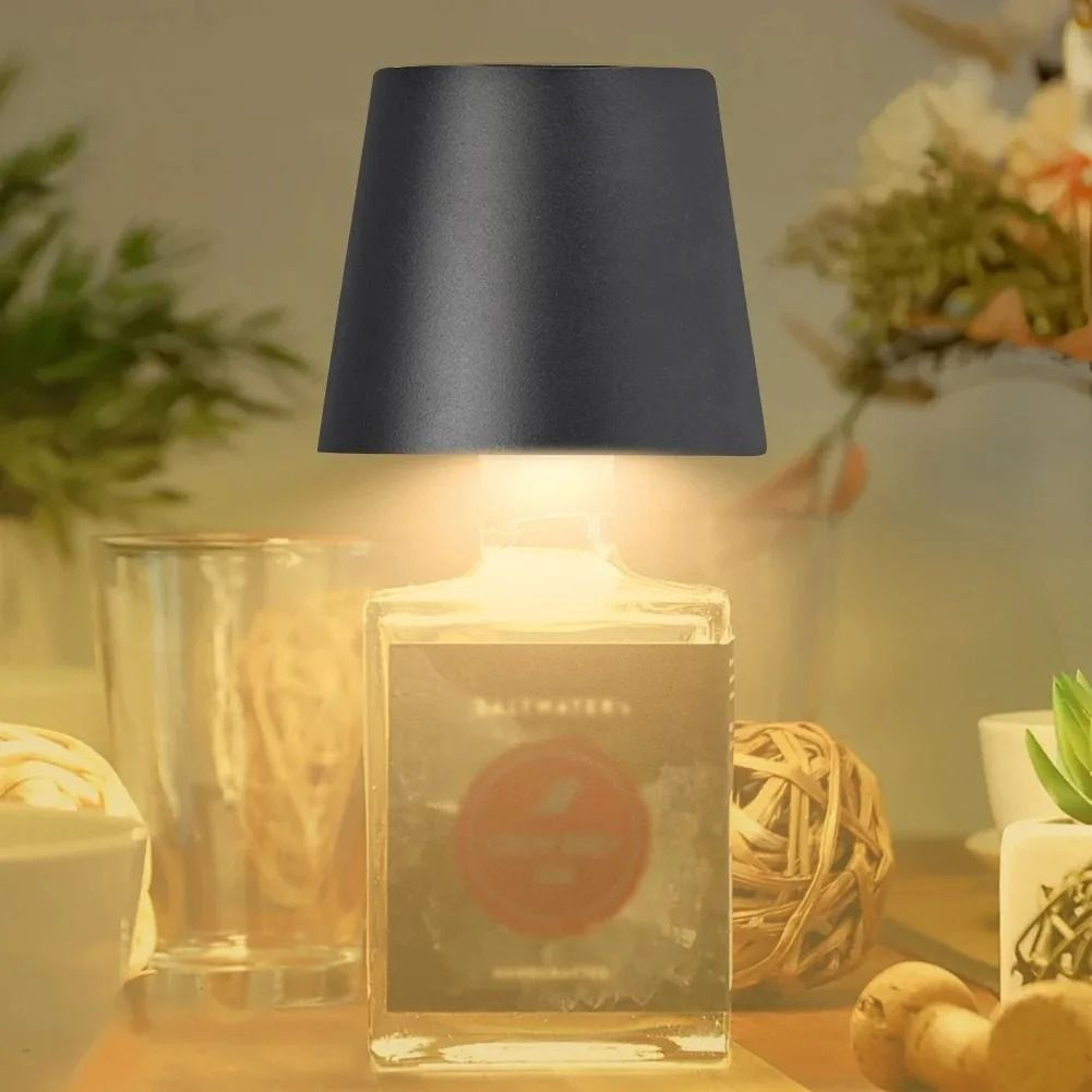 Wireless LED Wine Bottle Table Lamp  Rechargeable TouchControl Light For Restaurants Bars  Outdoor  3