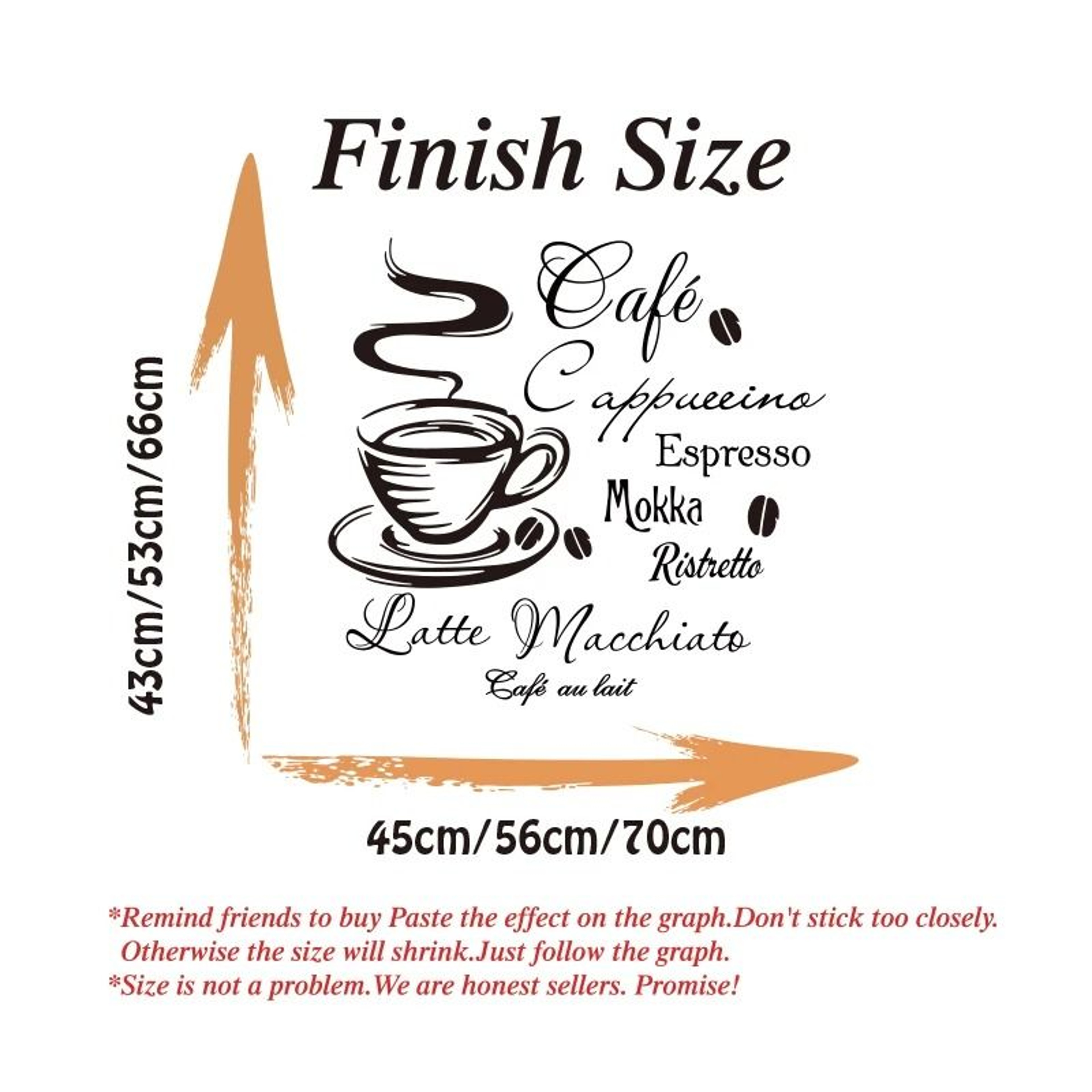 Coffee Bar Multilingual Wall Sticker  Spanish  French Quote Vinyl Decal For Kitchen Restaurant  Caf 2