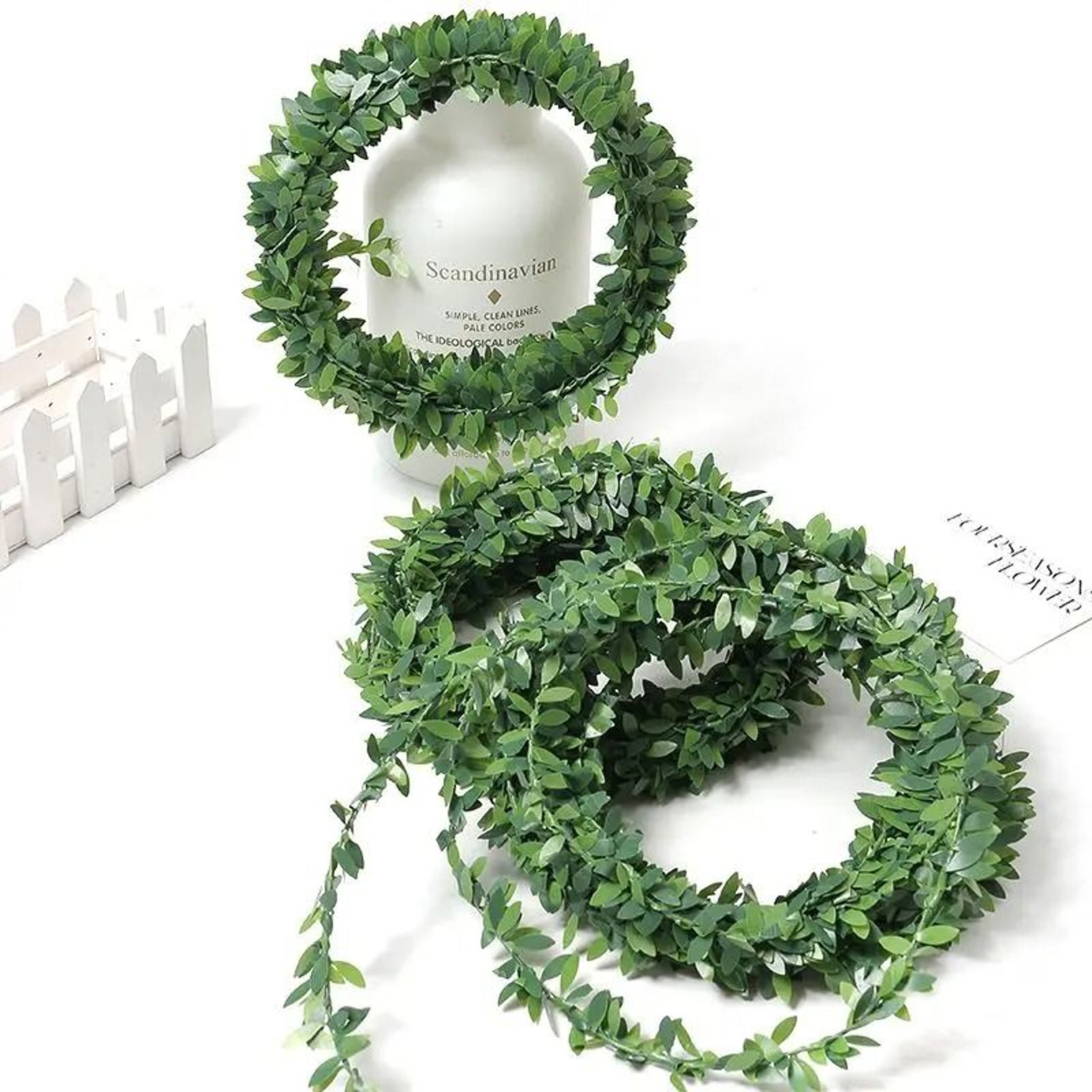 Artificial Ivy Garland  Extra Long Fake Leaf Wreath  UVProtected Plant Vine For Home Wedding  Chris 4