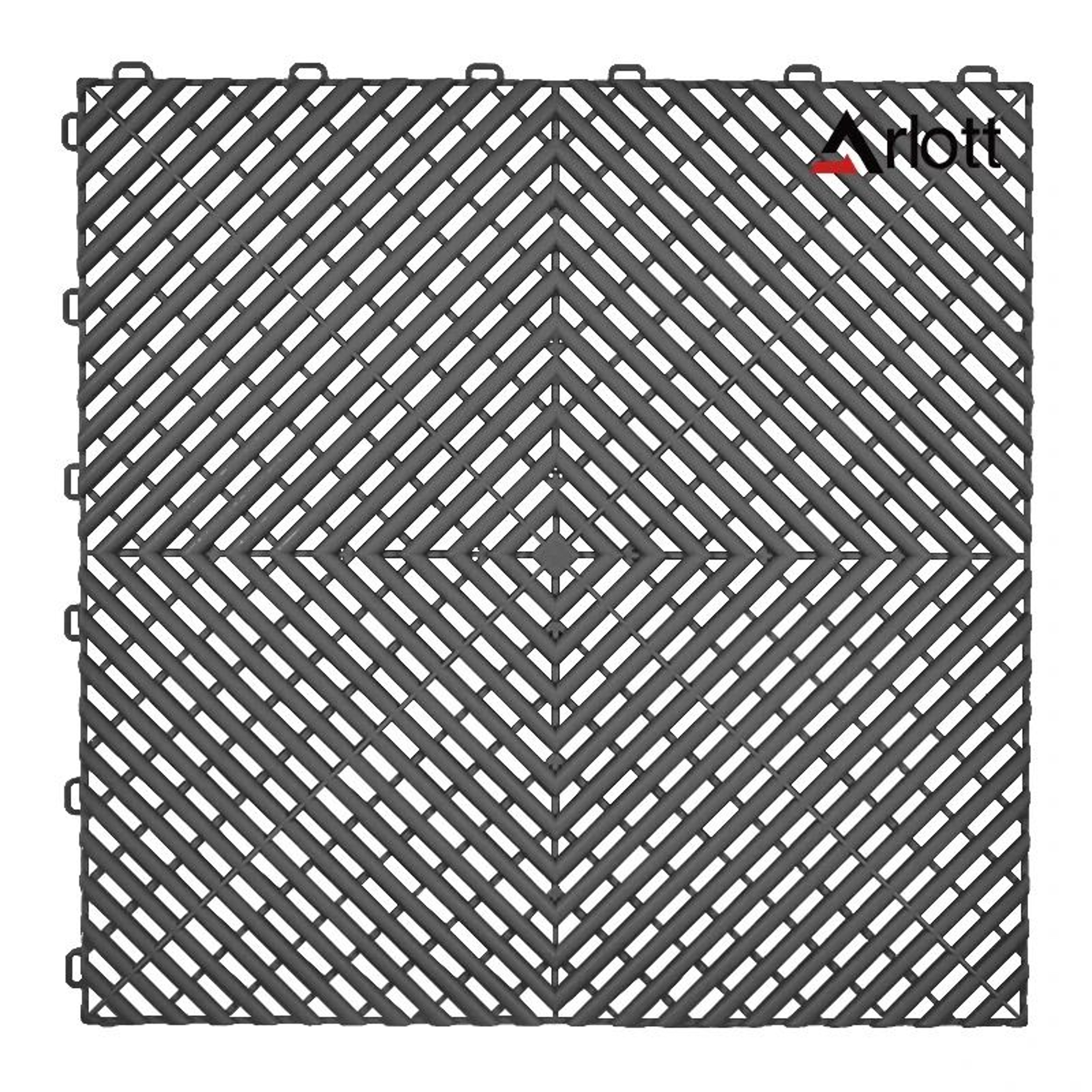 Automotive Modular Floor Tiles  Interlocking ClickLocked Garage Flooring  Hollow Drainage Car Wash  11