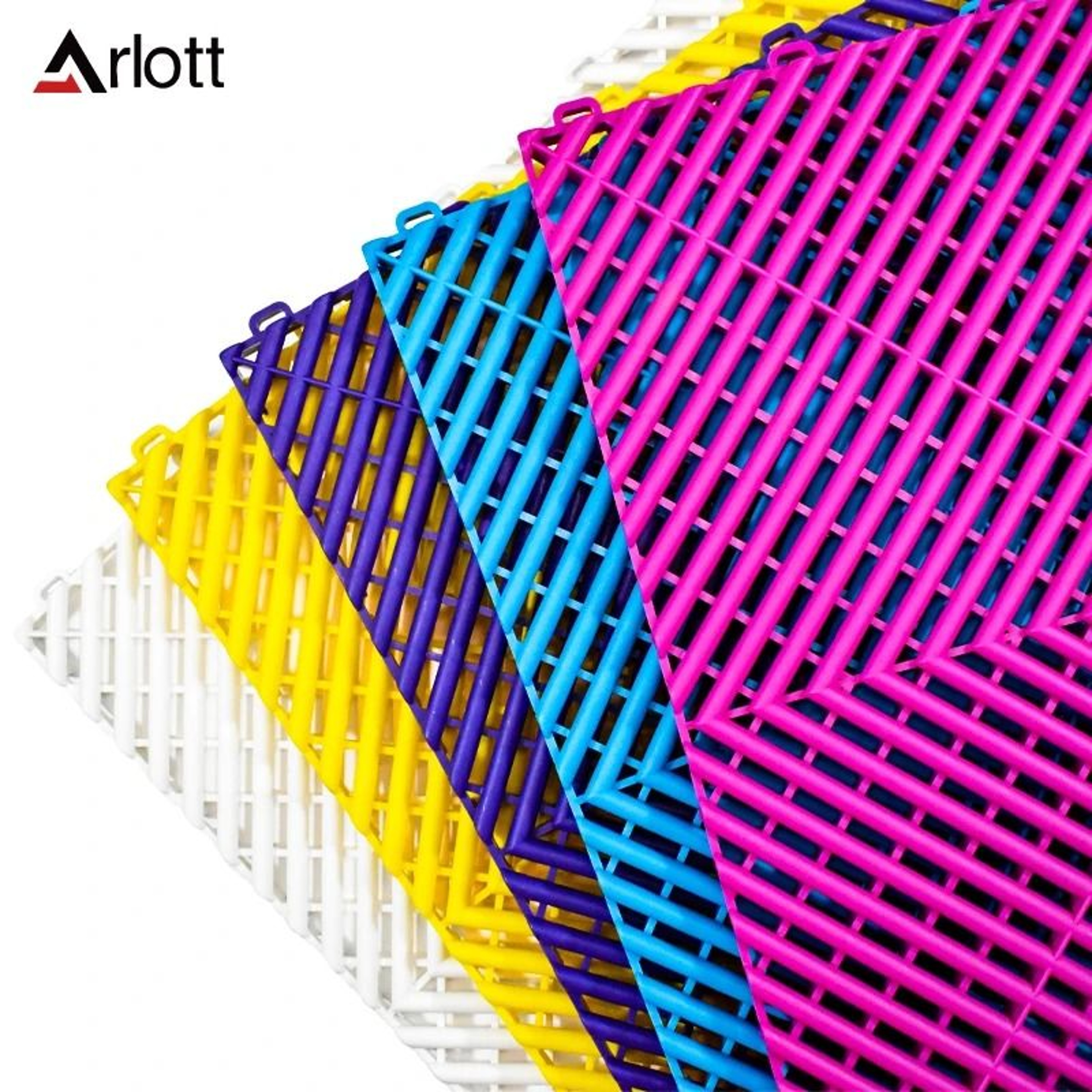 Automotive Modular Floor Tiles  Interlocking ClickLocked Garage Flooring  Hollow Drainage Car Wash  5