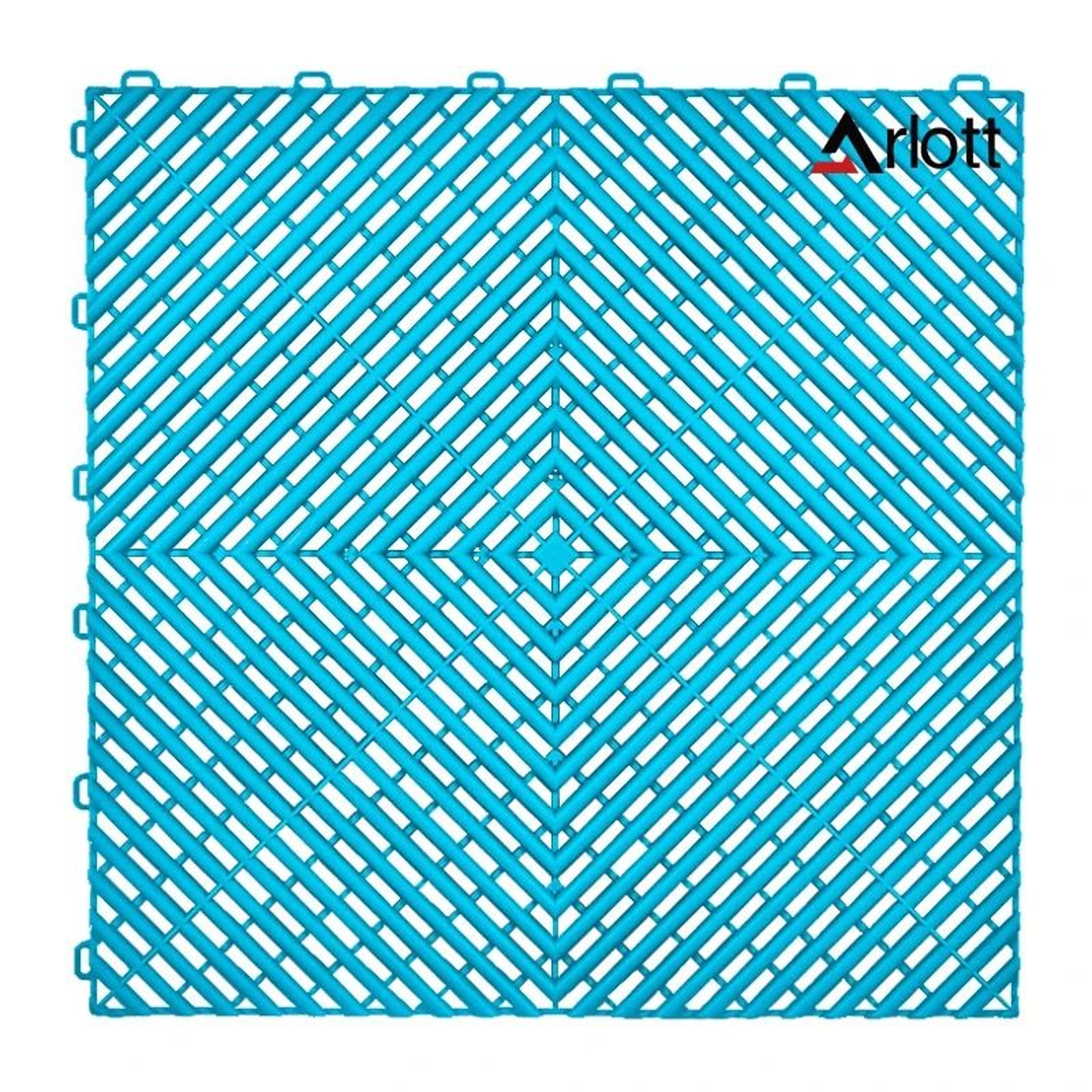 Automotive Modular Floor Tiles  Interlocking ClickLocked Garage Flooring  Hollow Drainage Car Wash  19