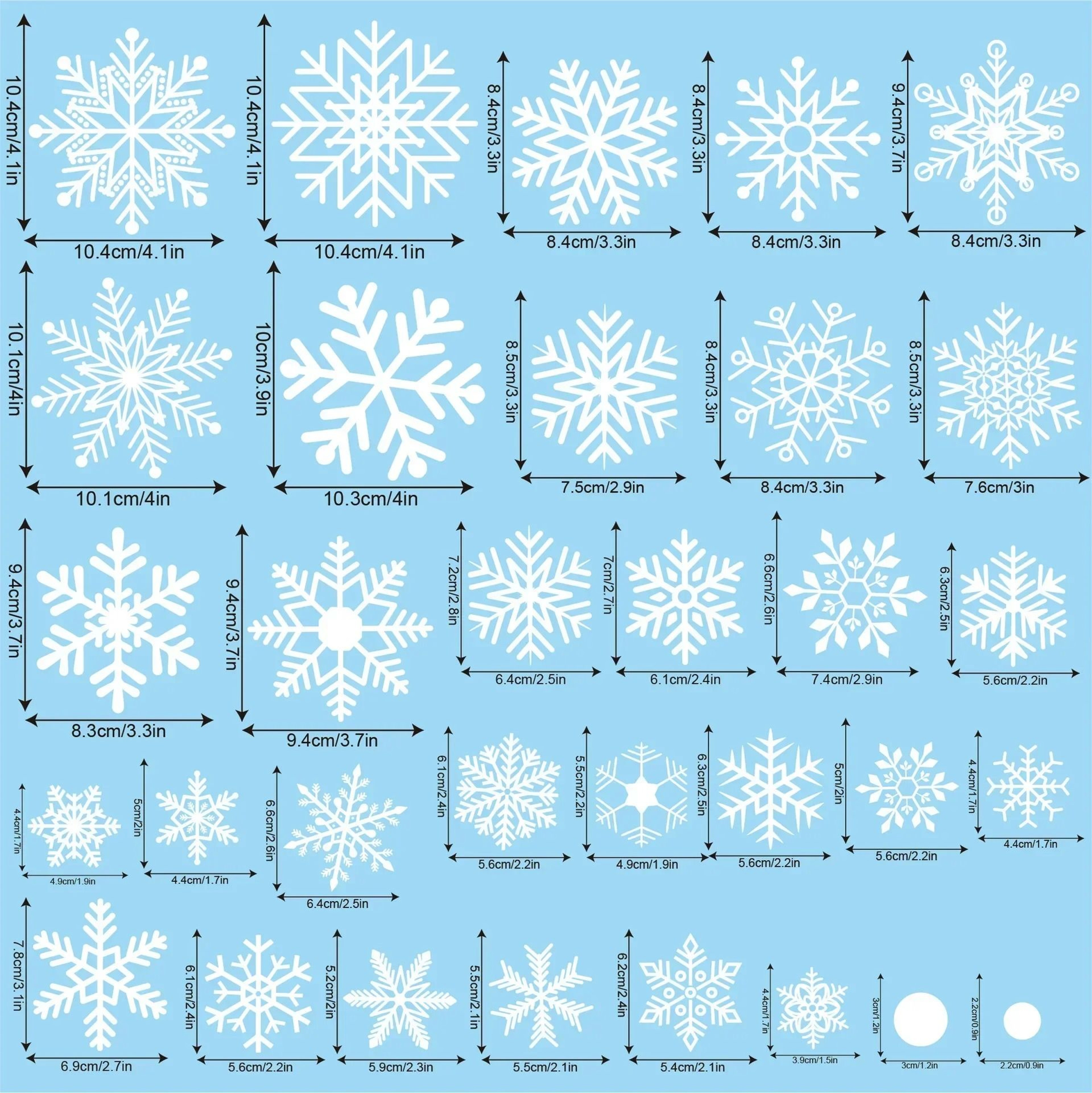 Merry Christmas White Snowflake Window Stickers  Festive Winter Wonderland Decals For Home Wall  Gl 3