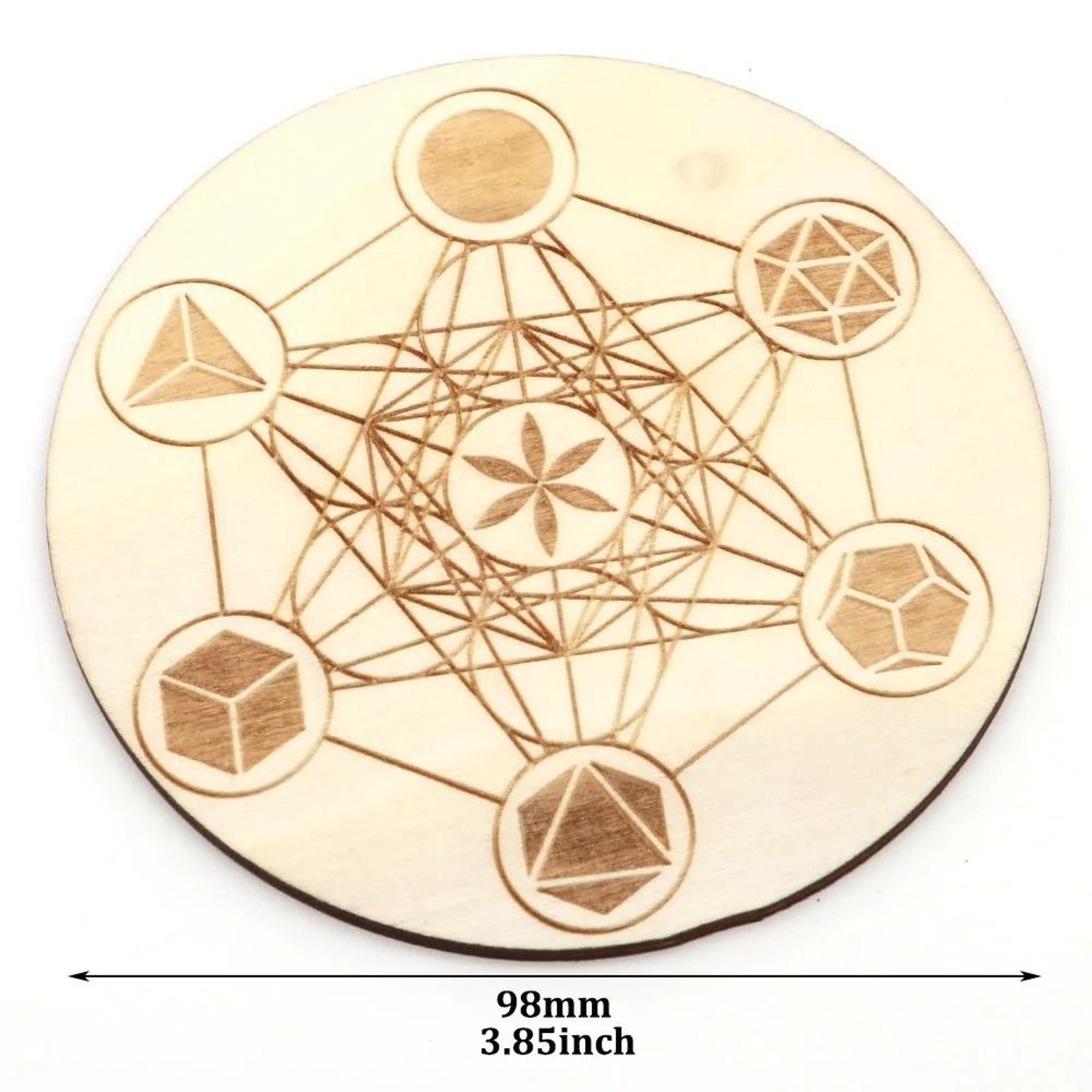 7Piece Platonic Solid Sacred Geometry Set  Natural Crystal Healing Stones For Reiki  Chakra Home De 6