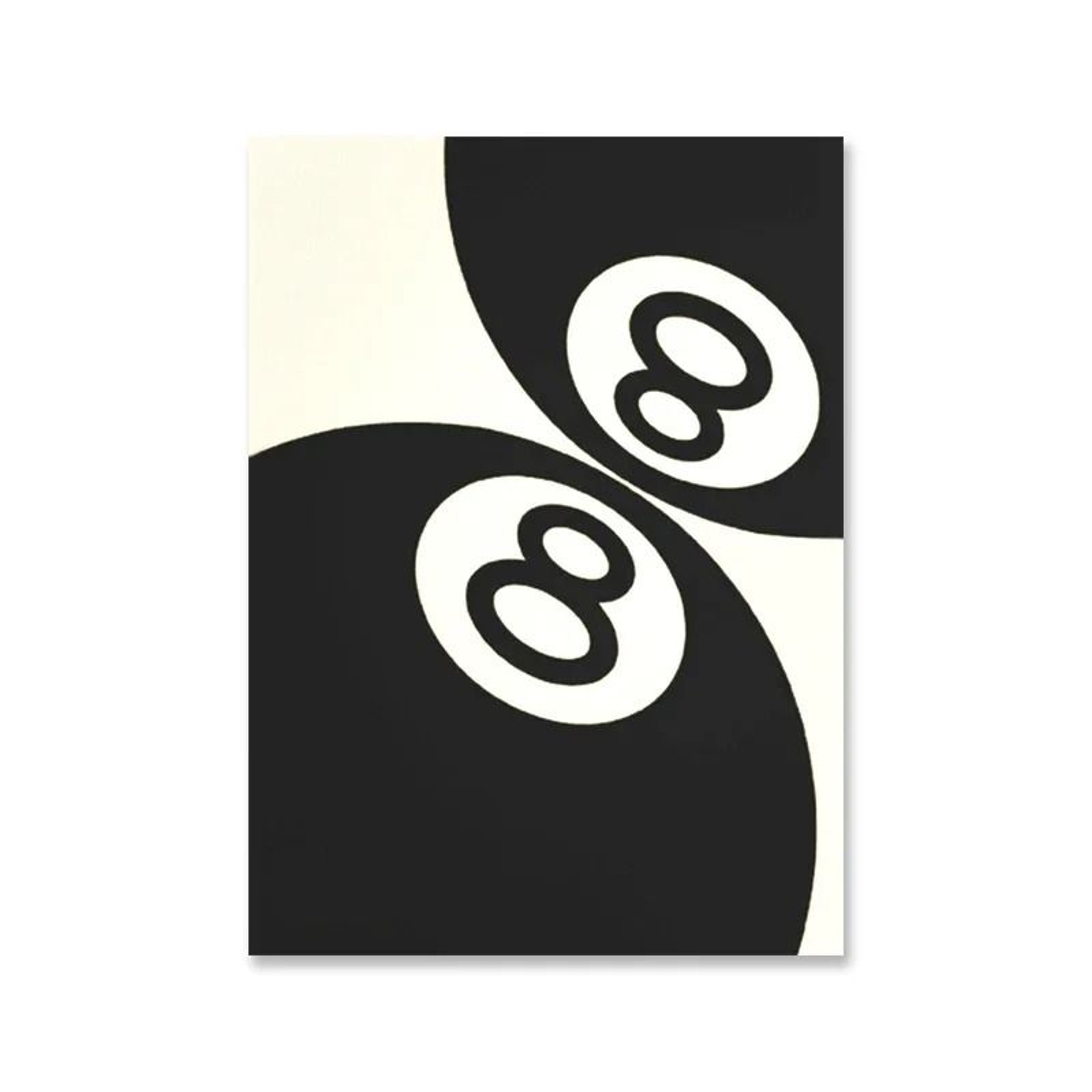 Black  White No 8 Ball Art Poster  Billiards Club Theme Canvas Wall Decor For Living Room  Corridor 9