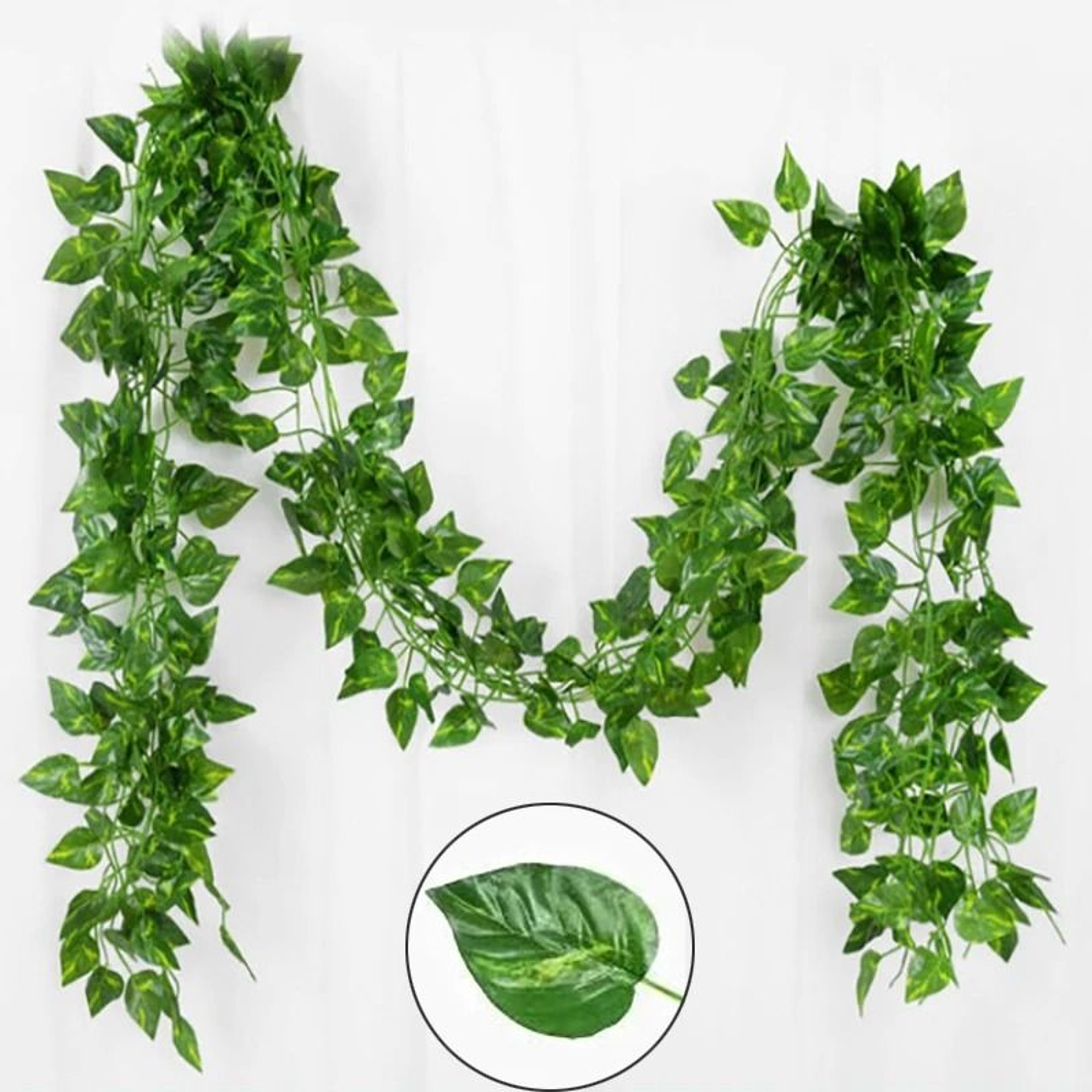 Artificial Green Ivy Vine Garland  10String Hanging Creeper Rattan For Garden Wedding  Home Decor 9