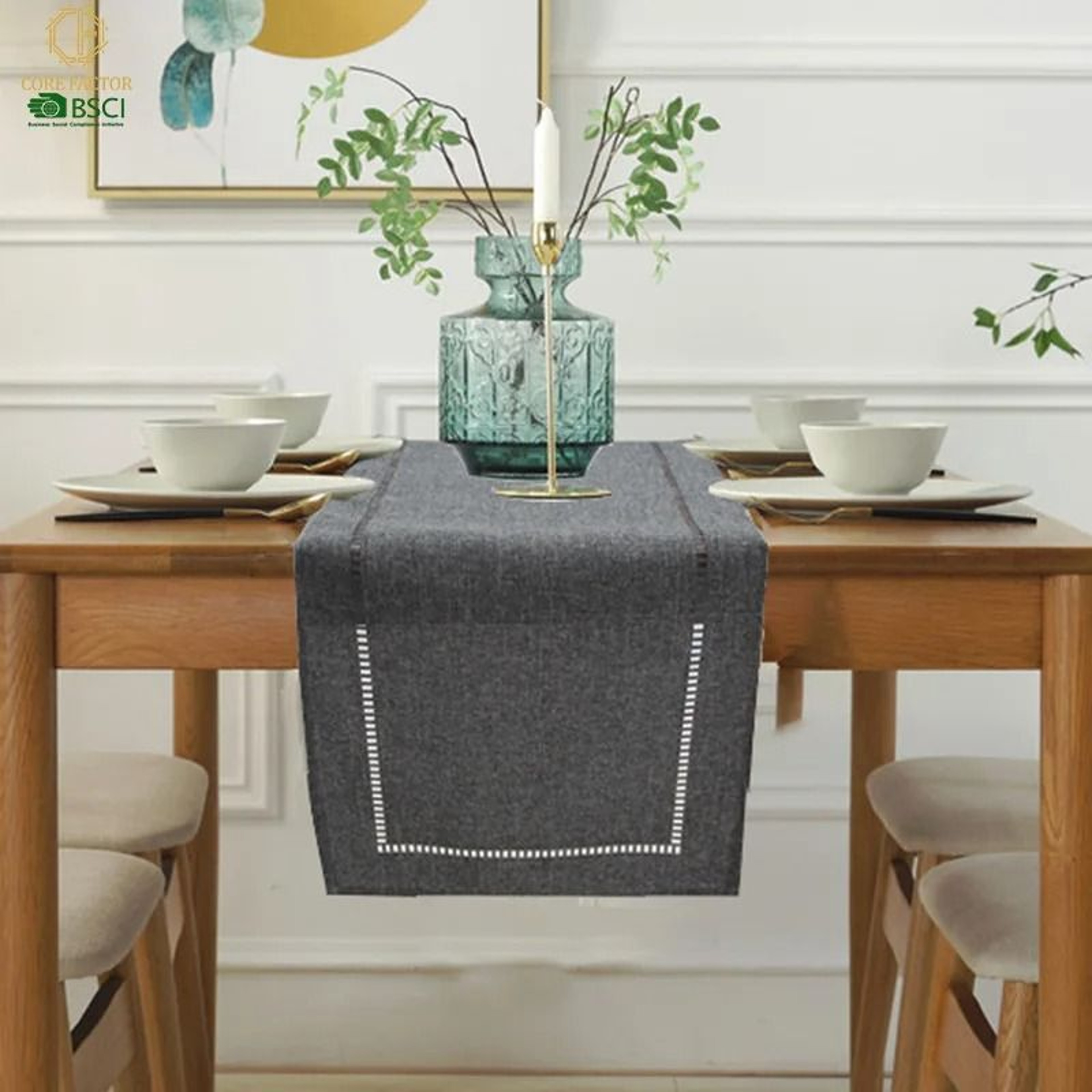 Basic Linen Style Table Runner  Modern Minimalist Dining Runner  Versatile Tablecloth For Party Hol 0