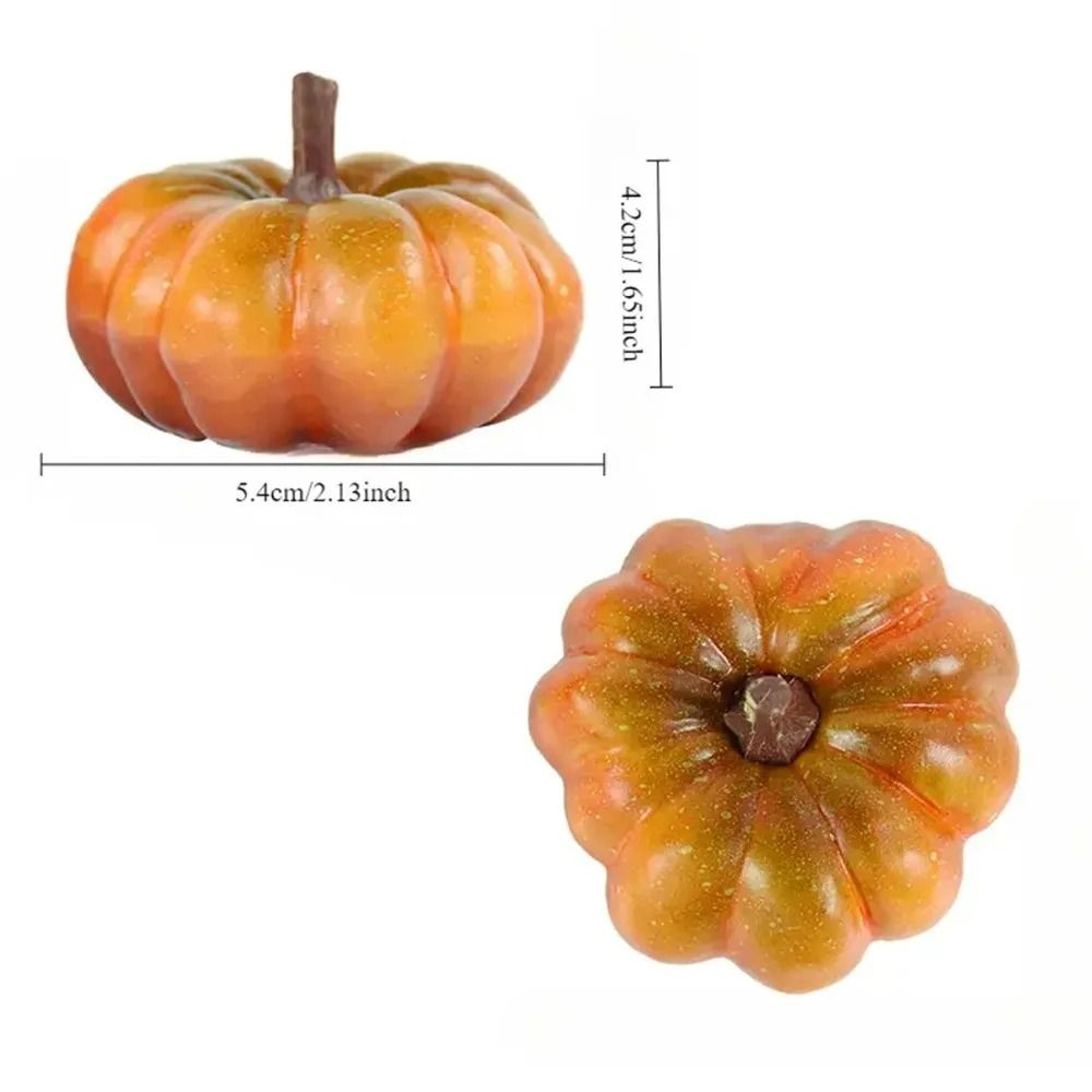 9Piece Artificial Pumpkin Set  Lightweight Plastic Harvest Decor For Balcony Dining Table  Autumn D 4