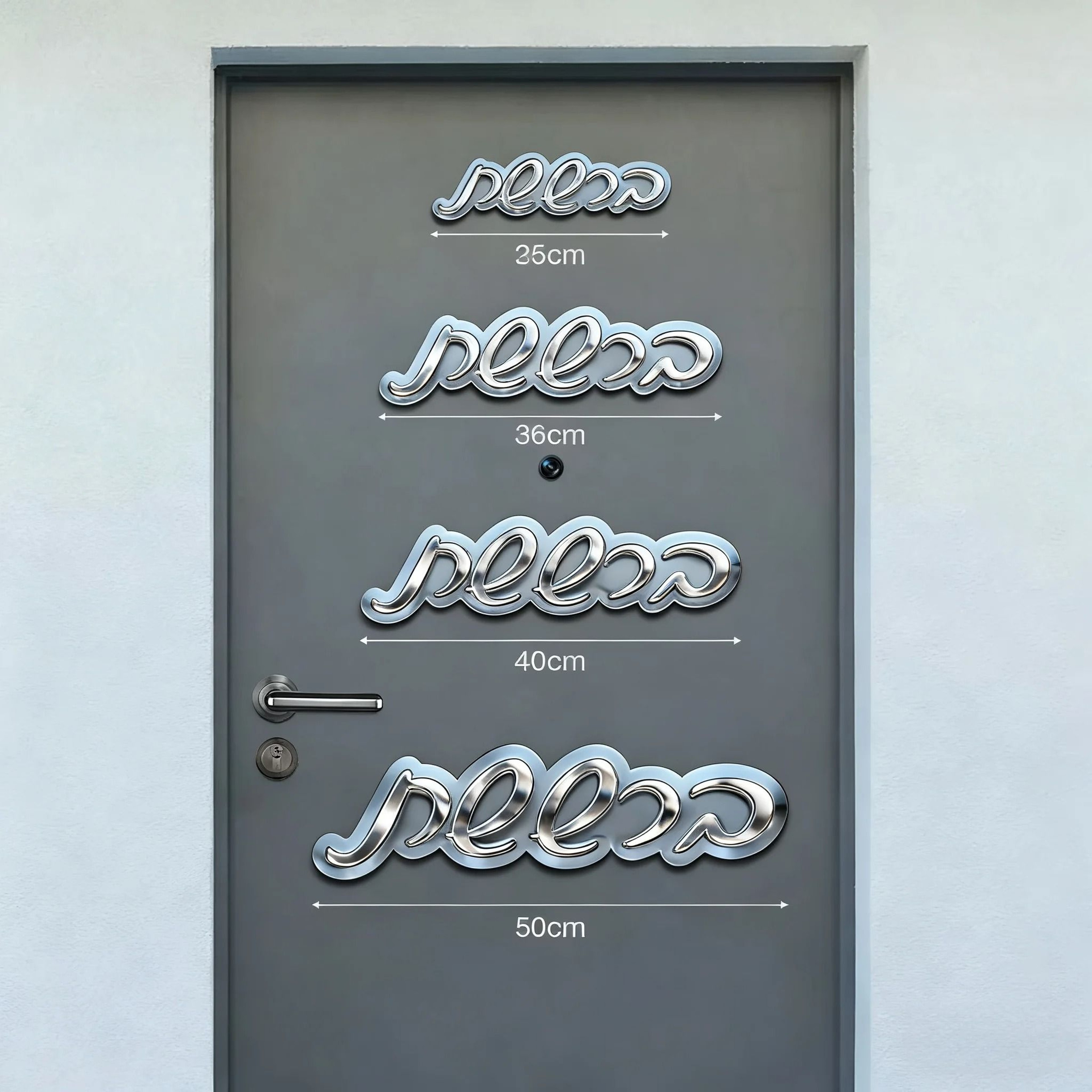 Custom Acrylic Mirror Door Plaque  Personalized Entrance Sign For Home Wedding  Jewish Holiday Deco 6