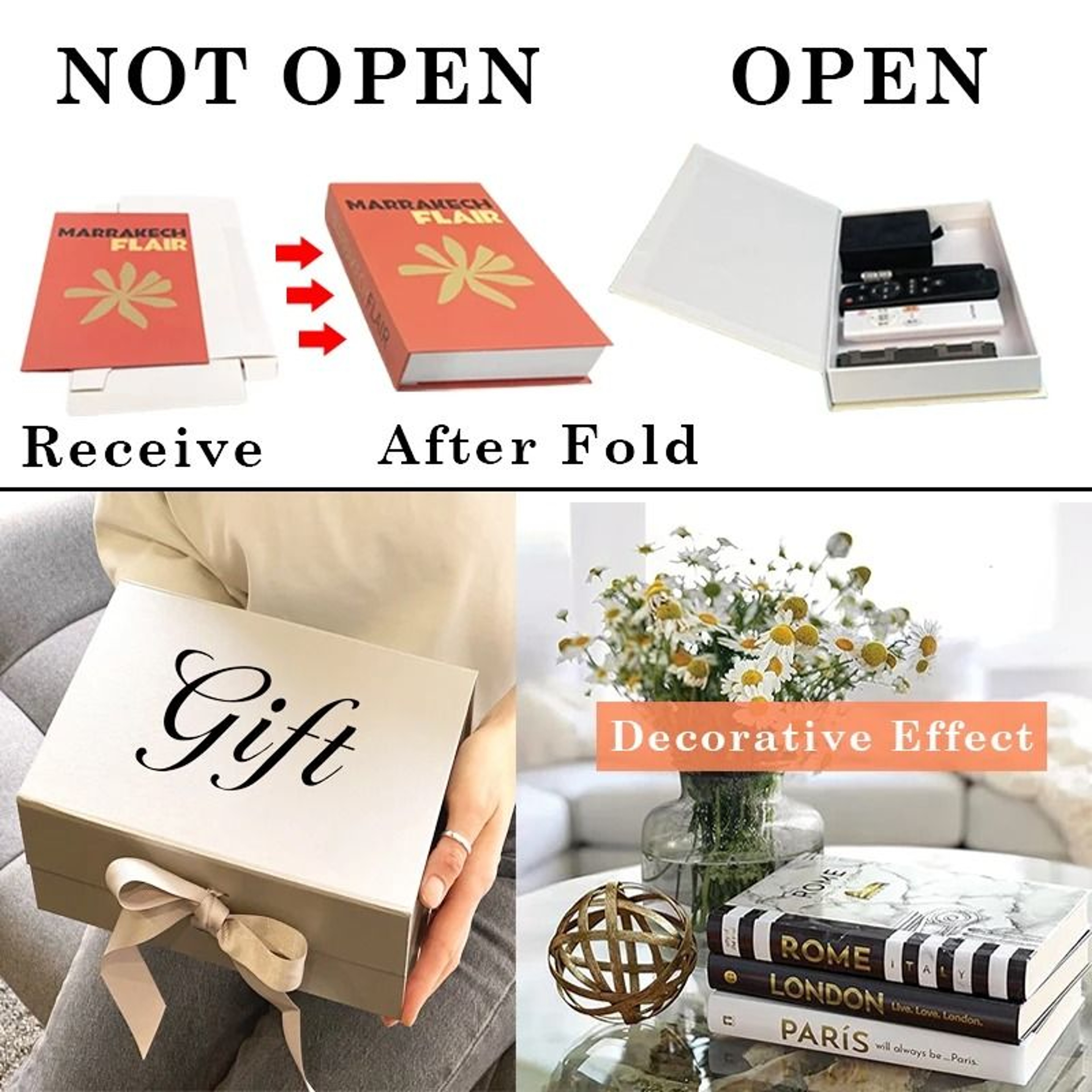 Artisanal Masterpiece Decorative Books  Van Gogh  Monet Painting Storage Boxes For Coffee Tables Sh 6