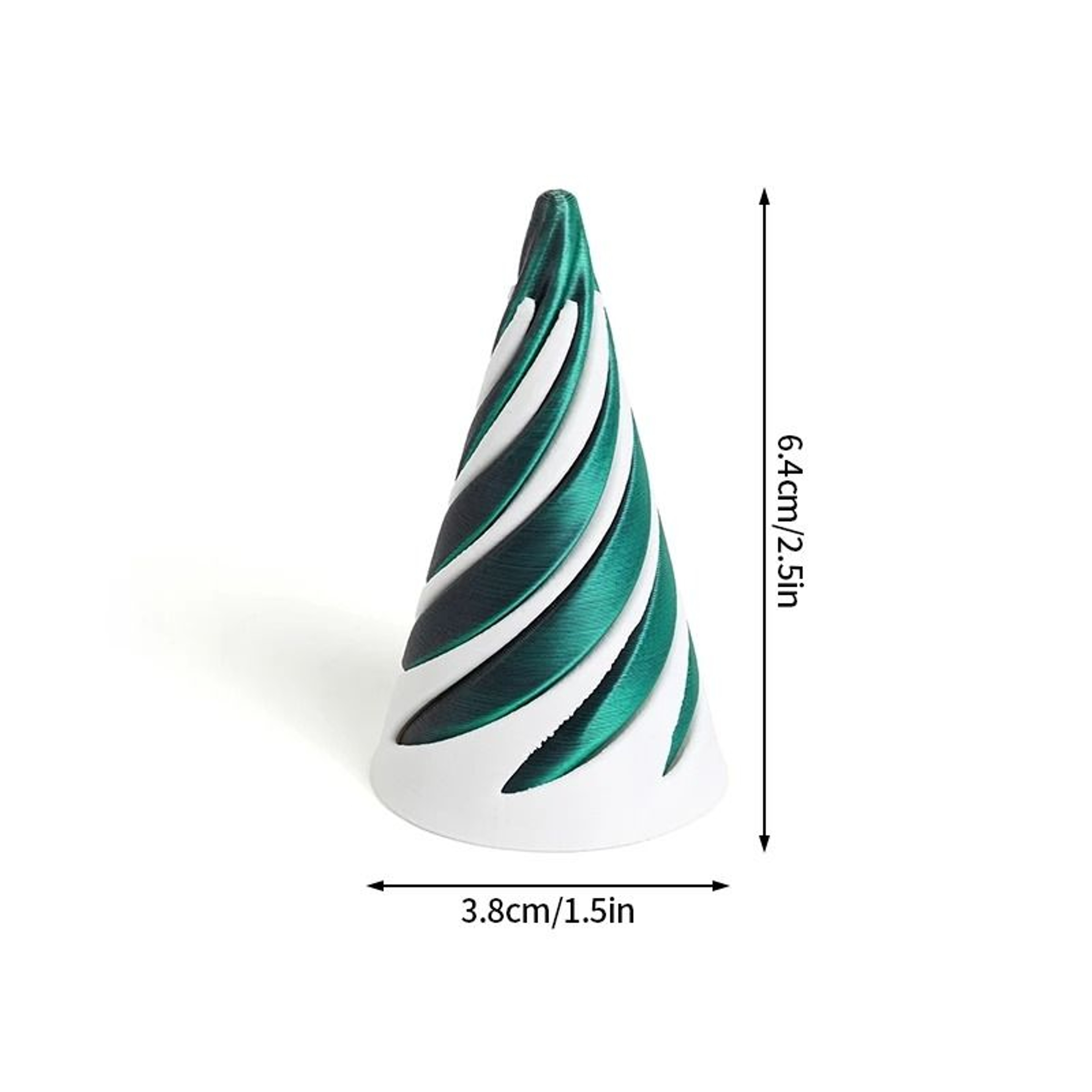 3DPrinted Rotating Impossible Pyramid  Spiral Cone  HighDefinition Kinetic Fidget Toy 12