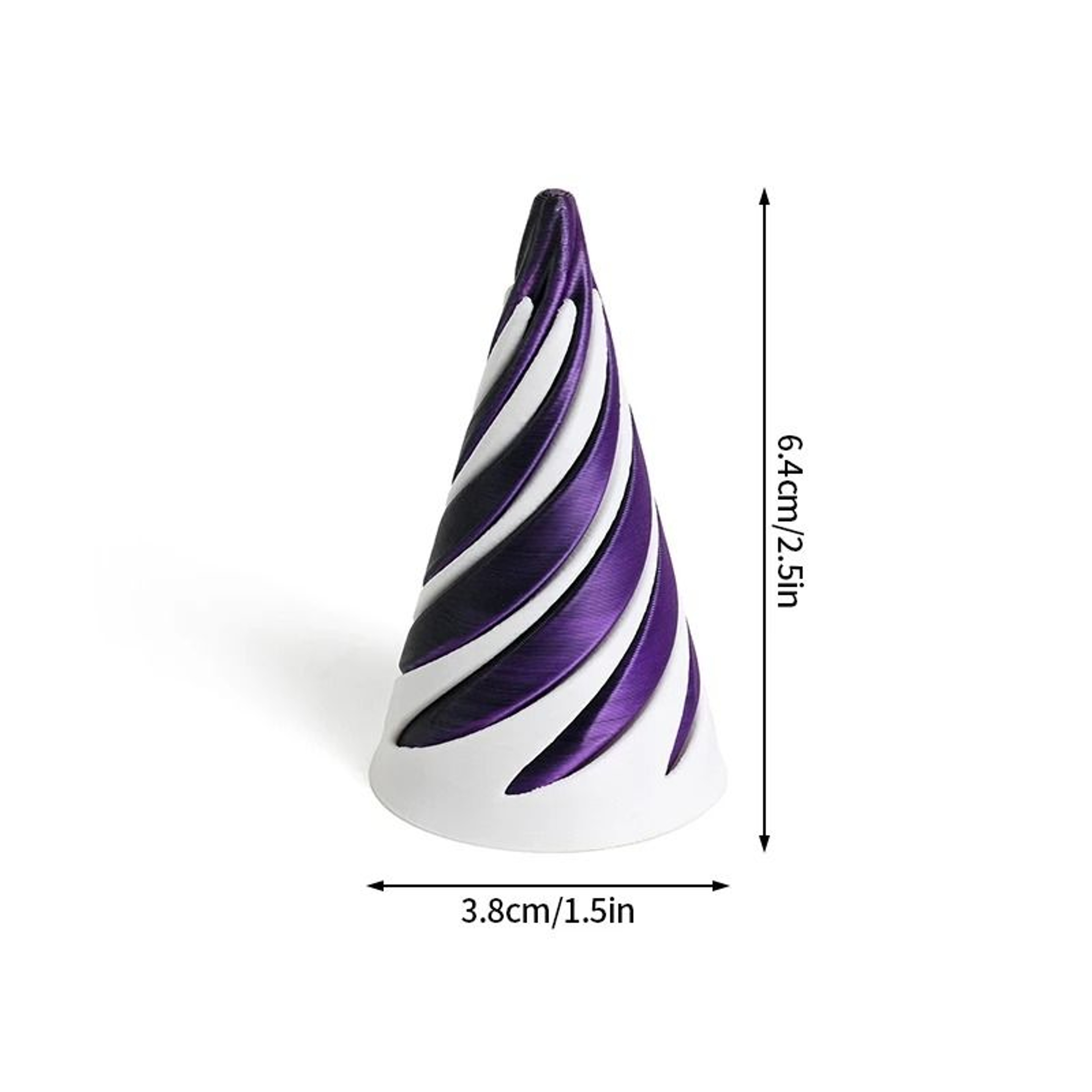 3DPrinted Rotating Impossible Pyramid  Spiral Cone  HighDefinition Kinetic Fidget Toy 13