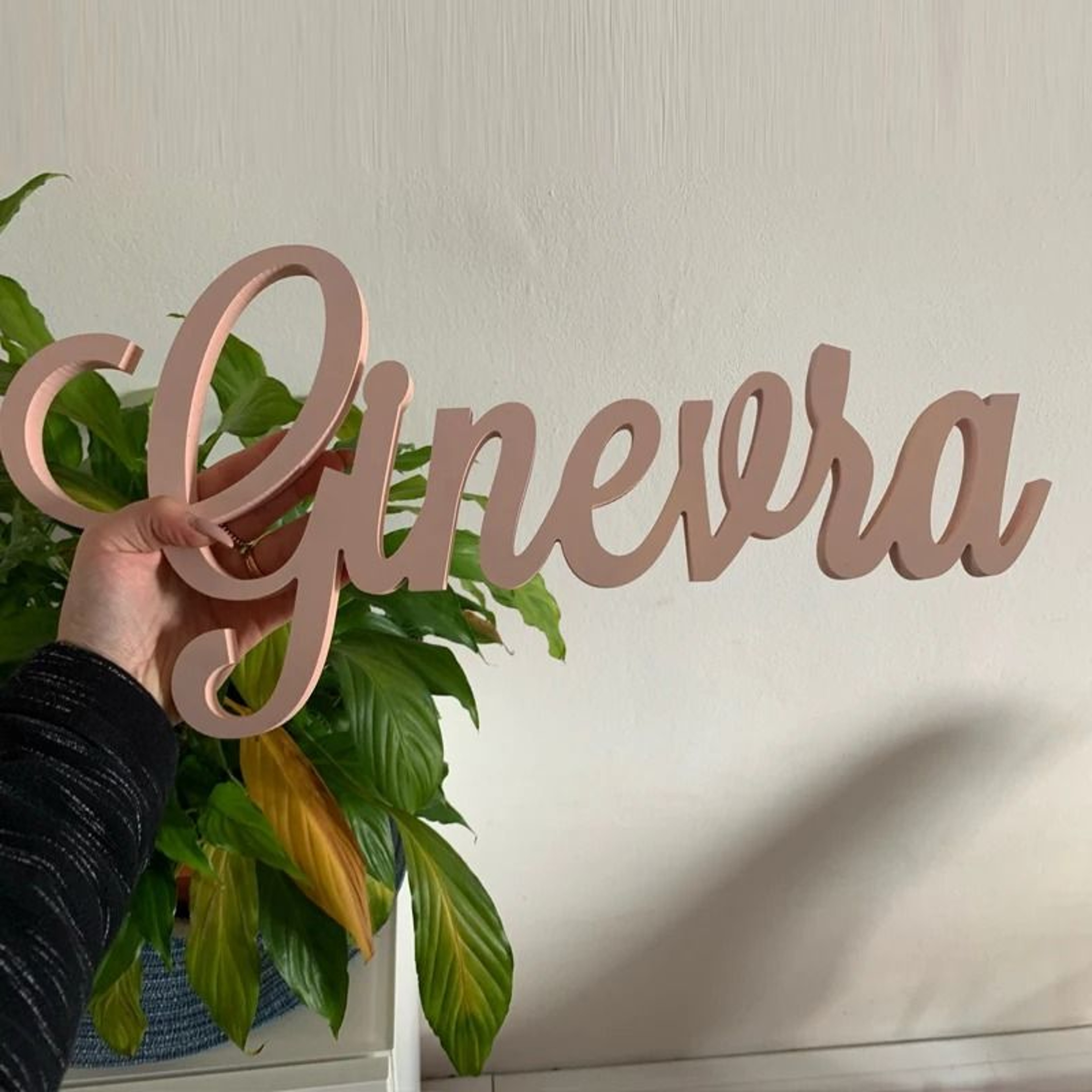 Personalized Large Wooden Name Sign  Custom HighDefinition Decor For Nurseries  Modern Kindergarten 3