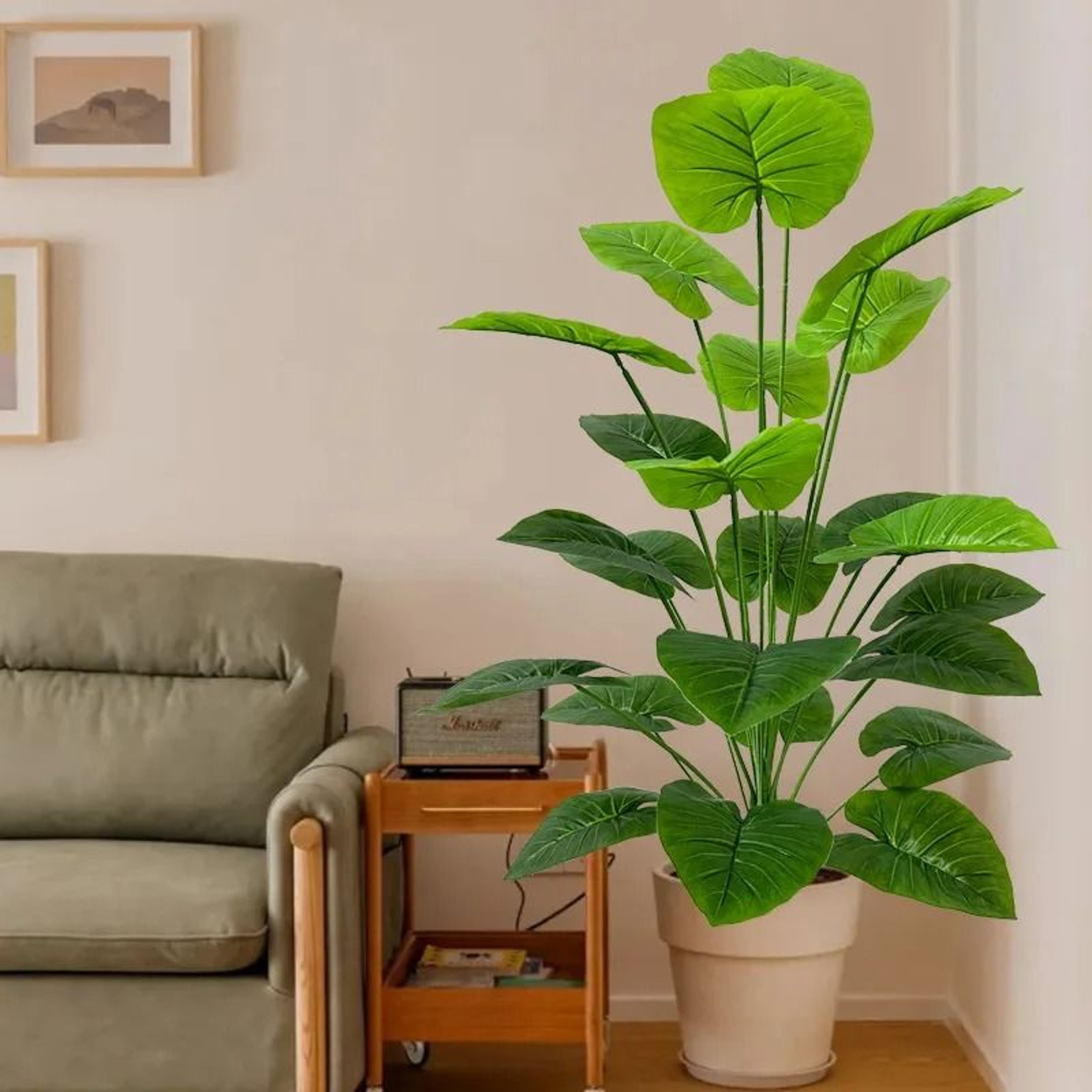 Giant Artificial Tree  Realistic Full Lush Greenery For Modern Indoor  Outdoor Sanctuary Decor 1