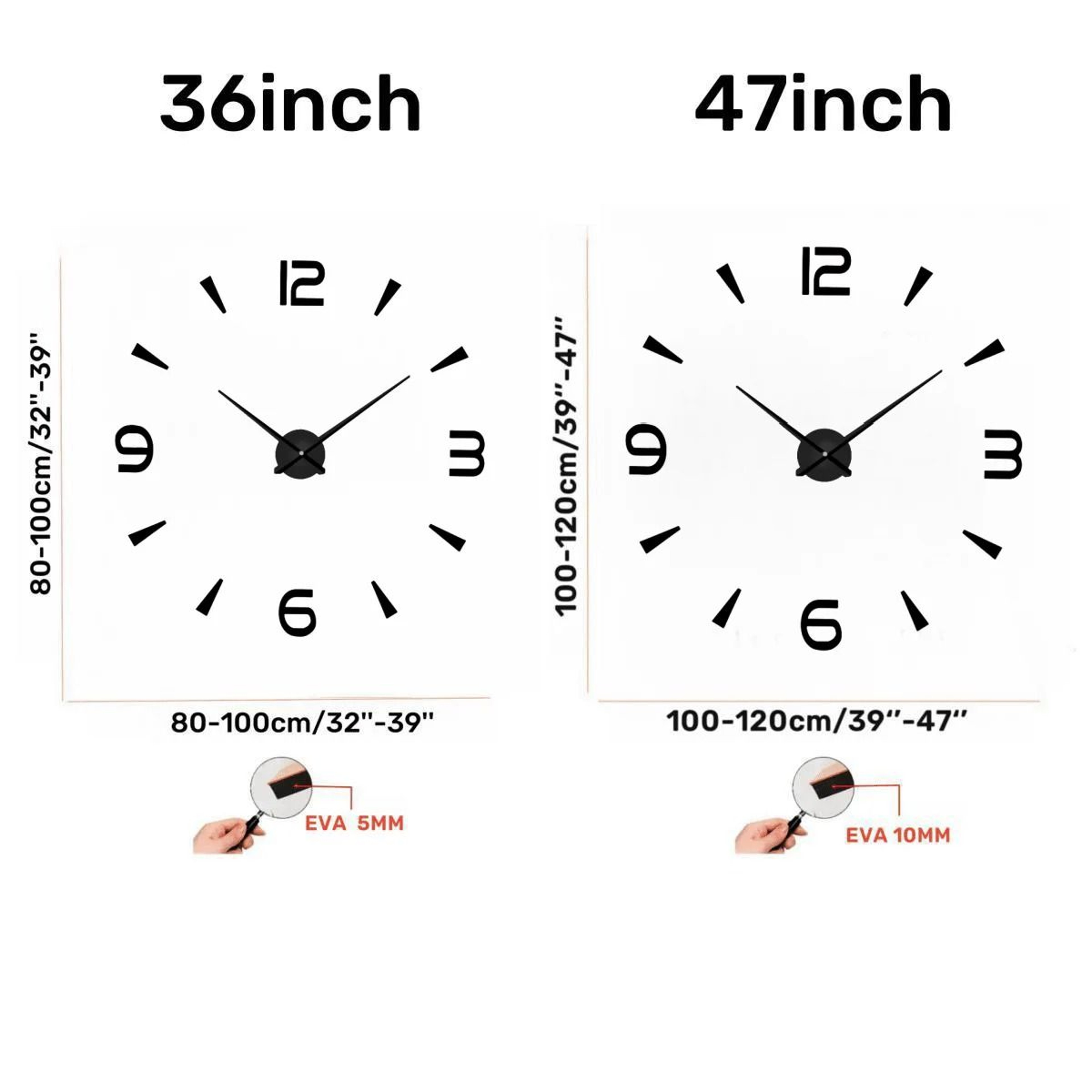 3D Luminous Minimalist DIY Wall Clock 4