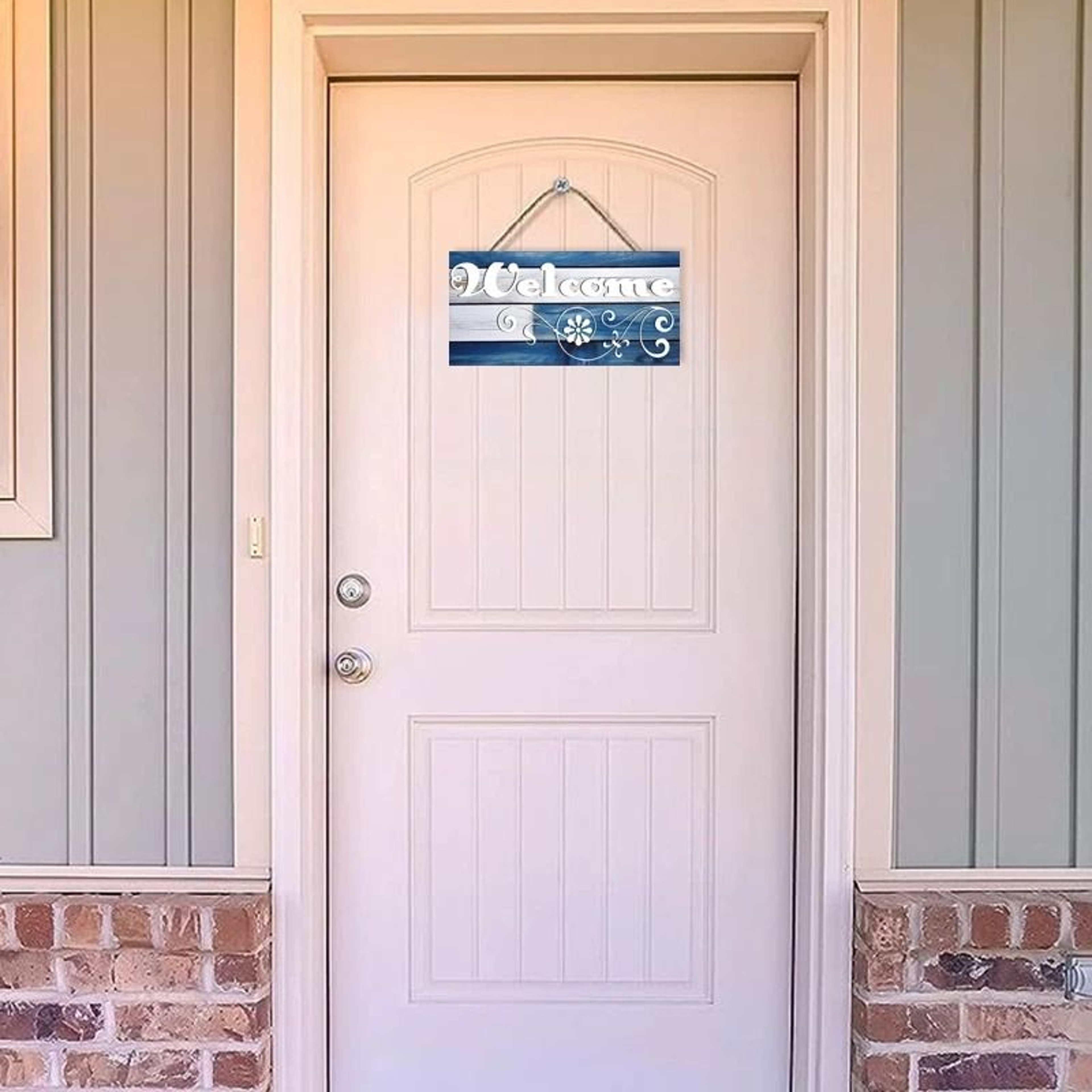 Rustic Wooden Welcome Wall Hanging Decor 2