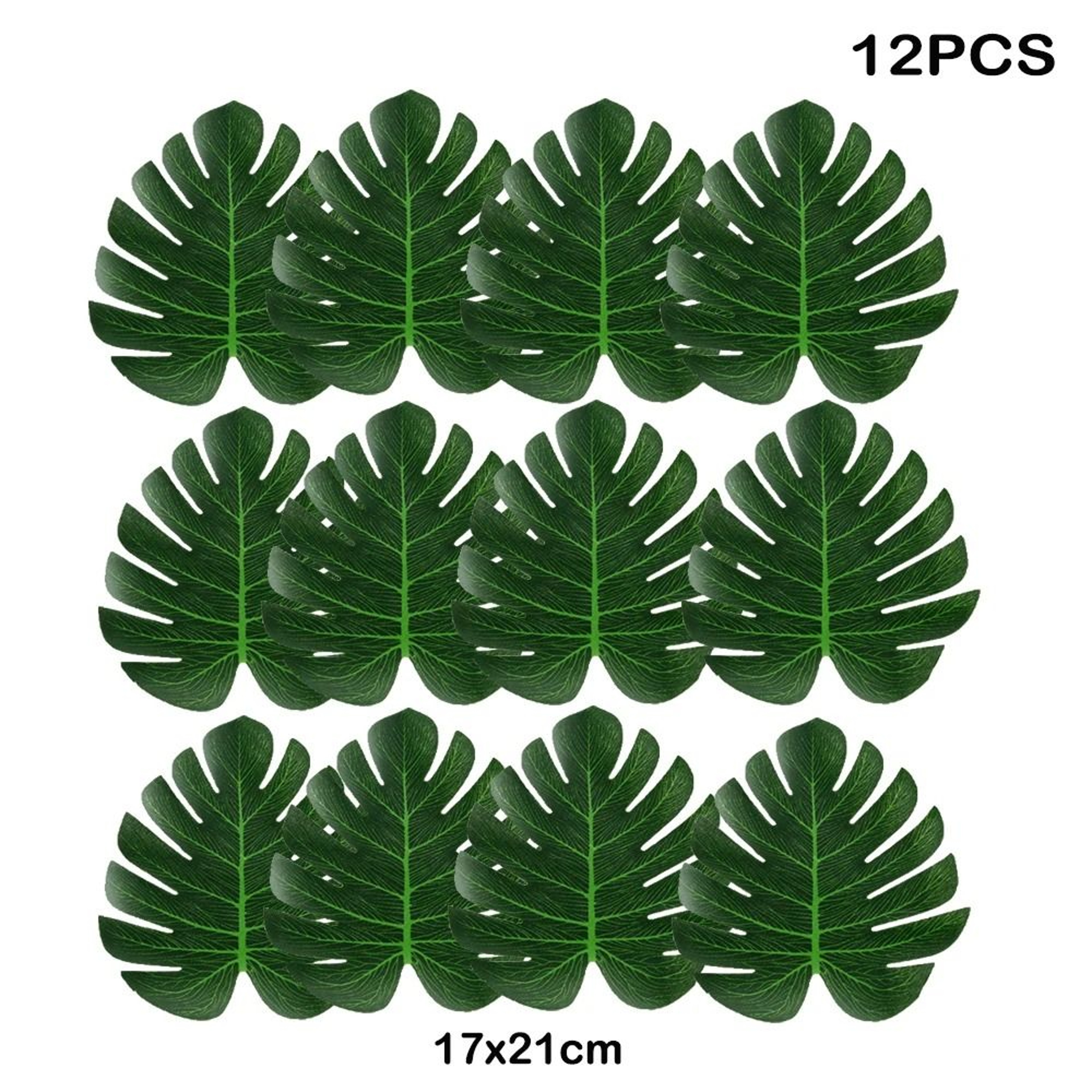 12Piece Tropical Palm Leaf Decor Set 10