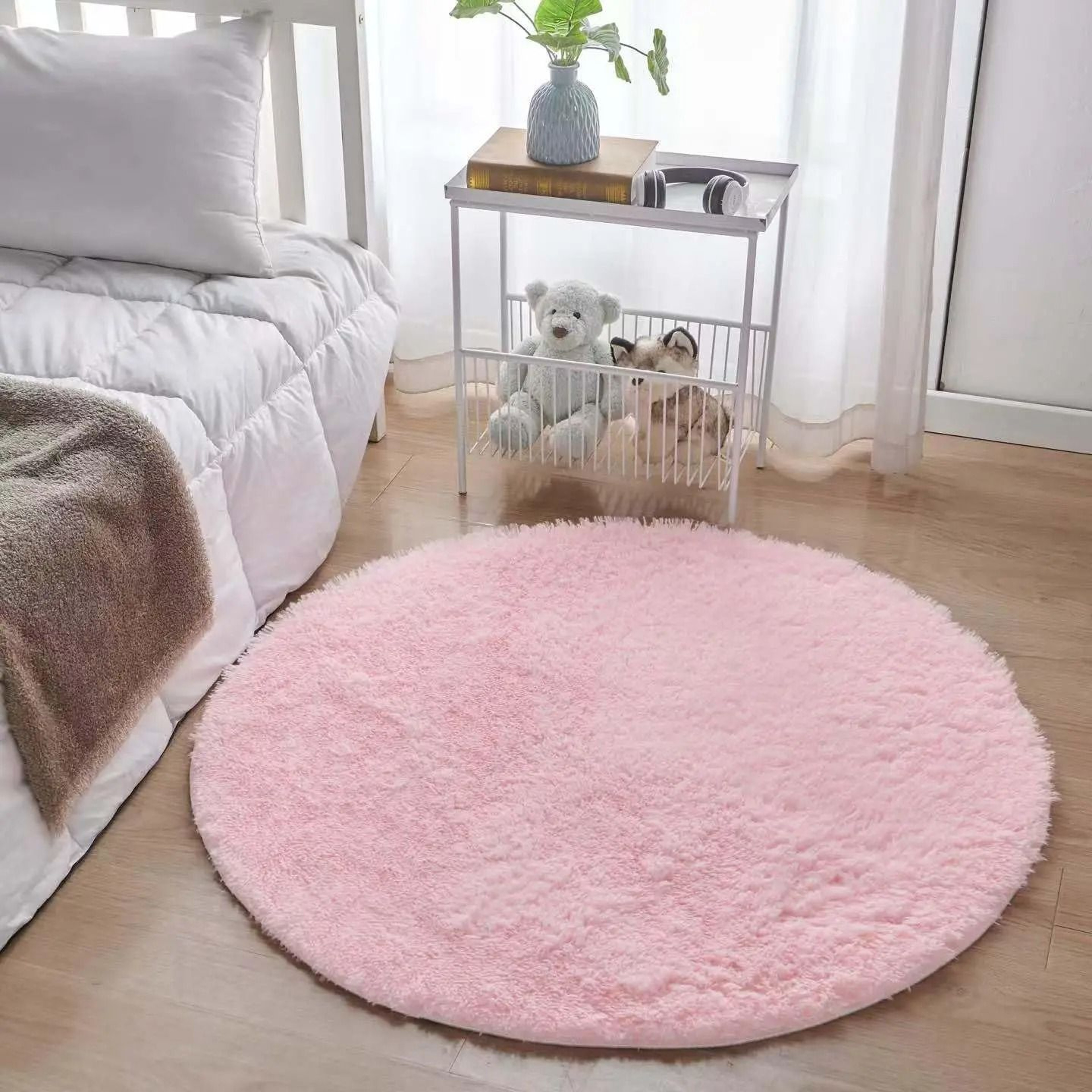 UltraSoft Fluffy Round Plush Rug 2