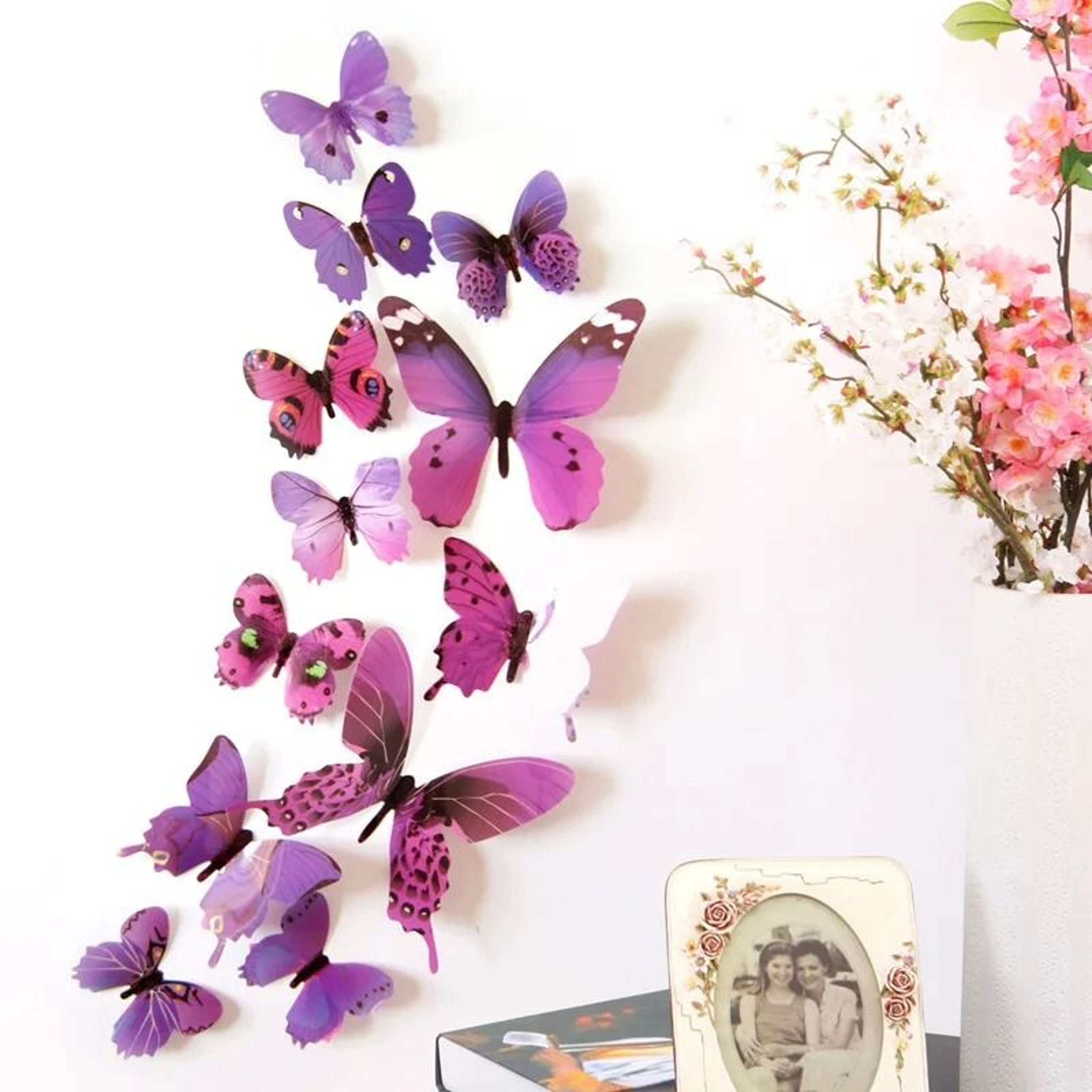 3D Decorative Butterfly Wall Stickers  12Piece MultiSize Set 7