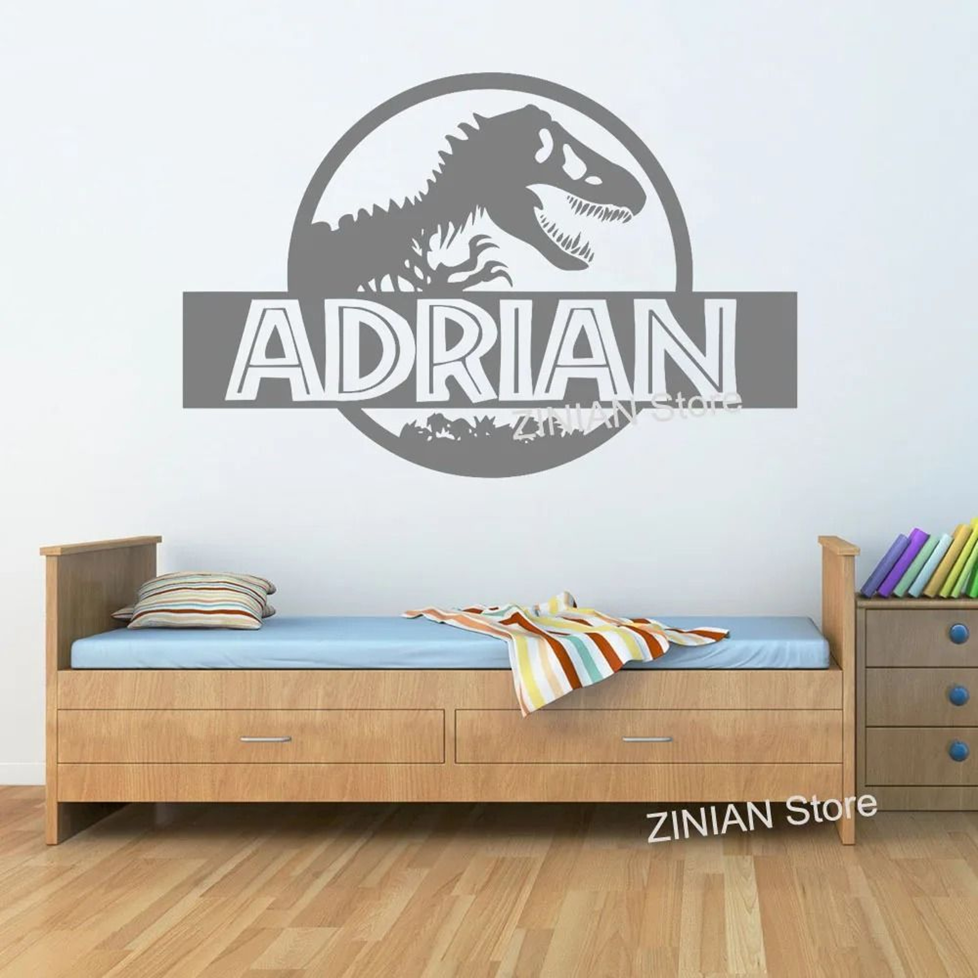 Custom Jurassic Dinosaur Decal  HighDefinition Personalized Adventure Wall Art 1