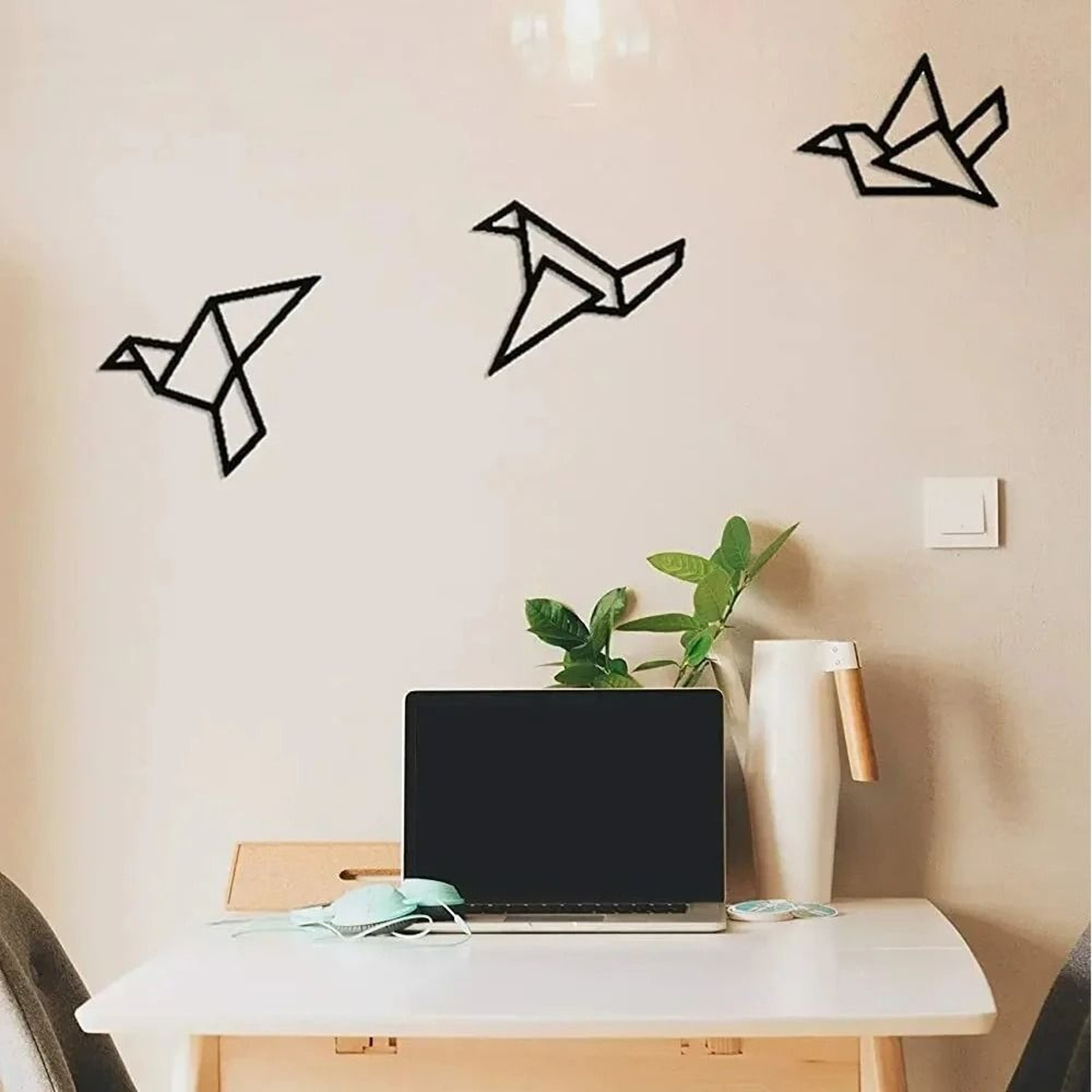 Iron Silhouette Avian Set  HighDefinition Modern Wall Art Sculpture 3