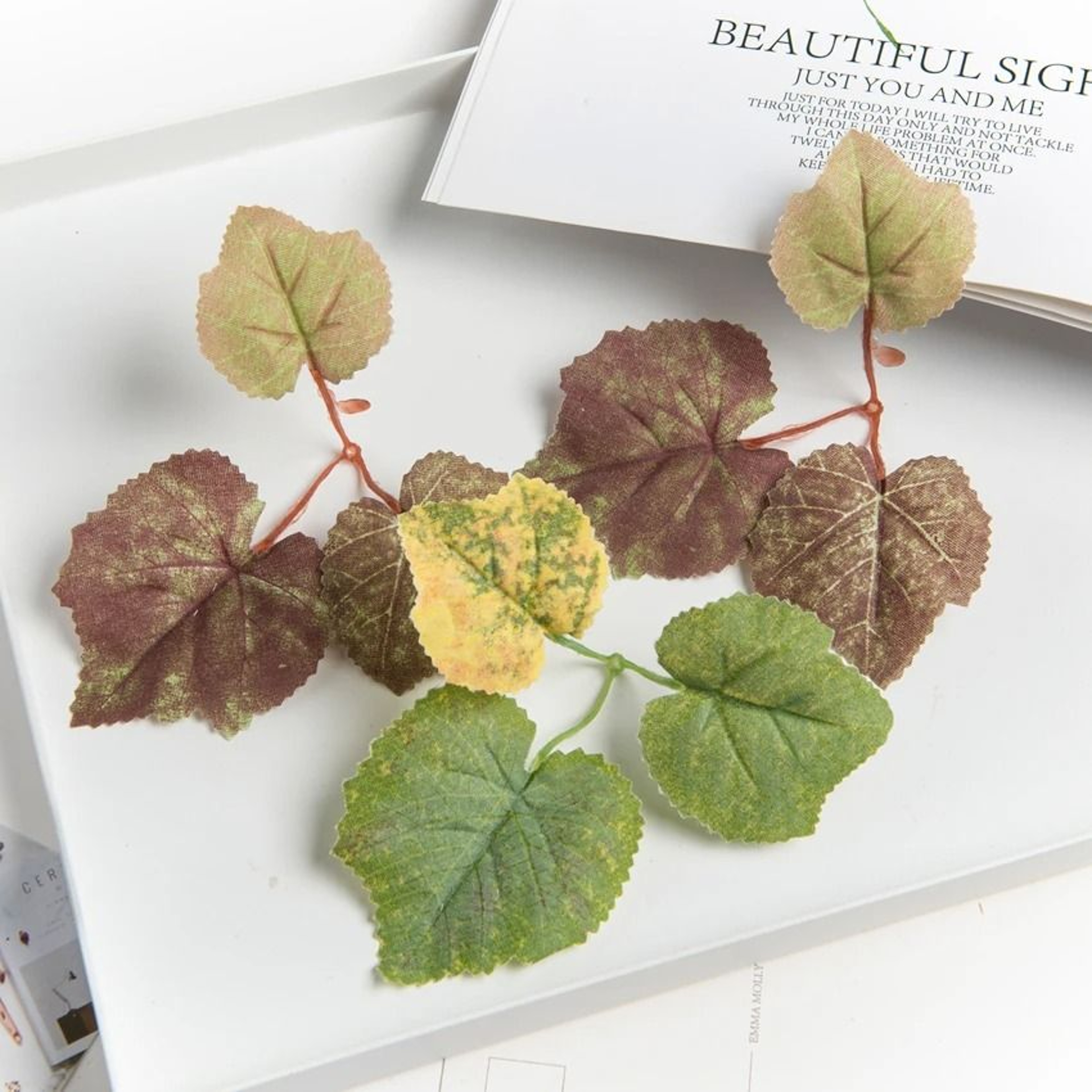 Artificial Grape Leaf Collection  HighDefinition Botanical Texture Sculpture 0