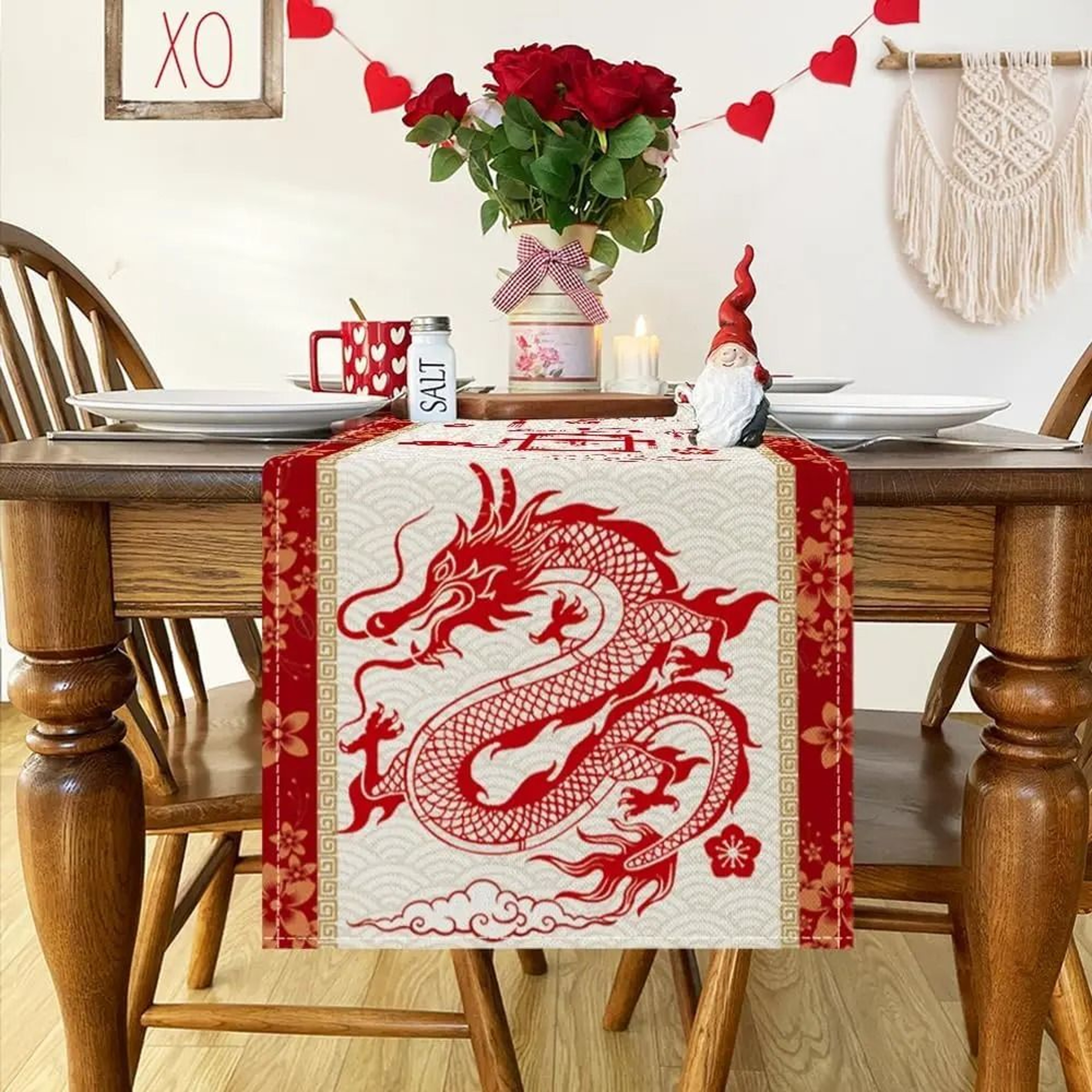 Lunar Dragon Narrative Runner  HighDefinition Celestial Architectural Sculpture 1