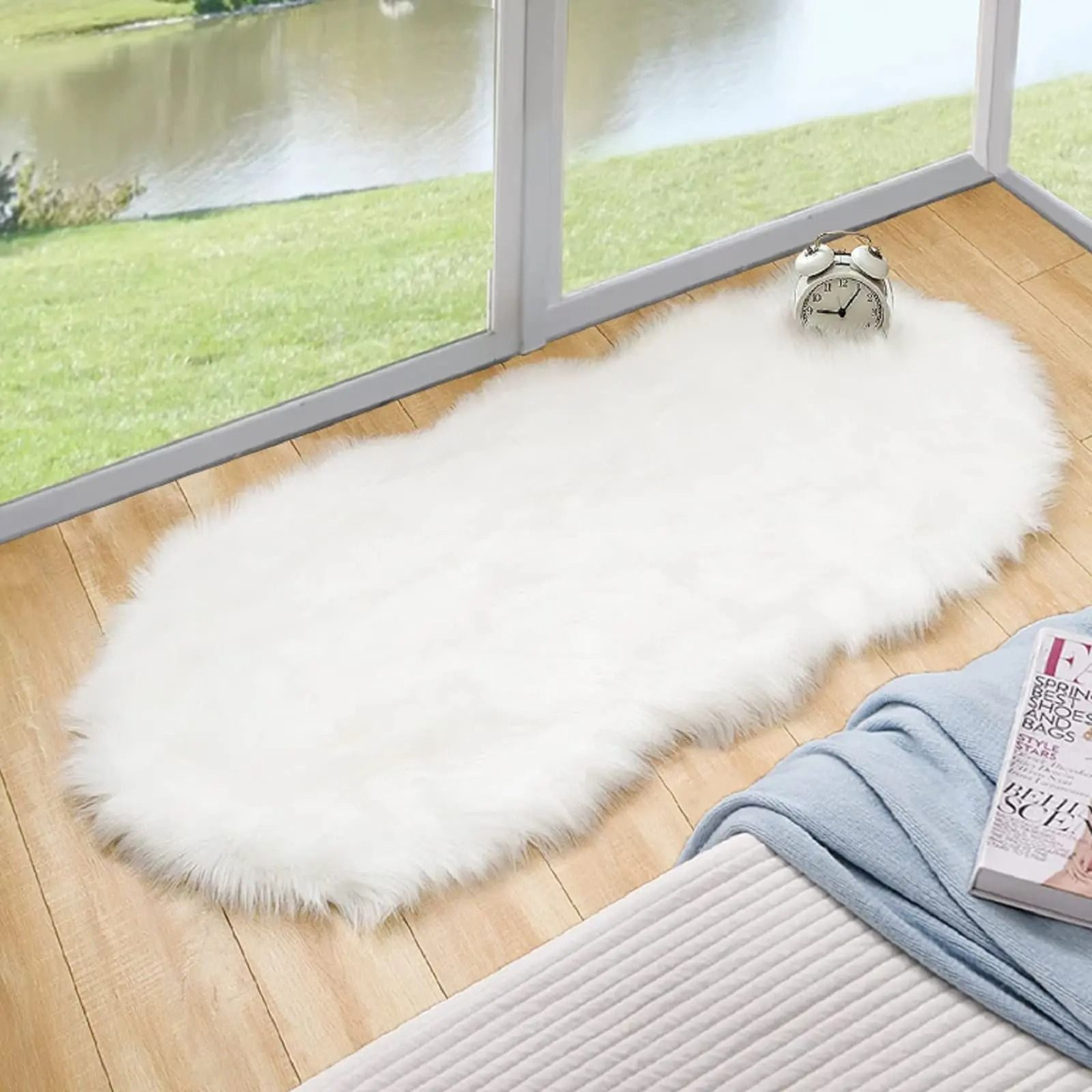 Textile Narrative Sculpture  HighDefinition Faux Sheepskin Architectural Ornament 0