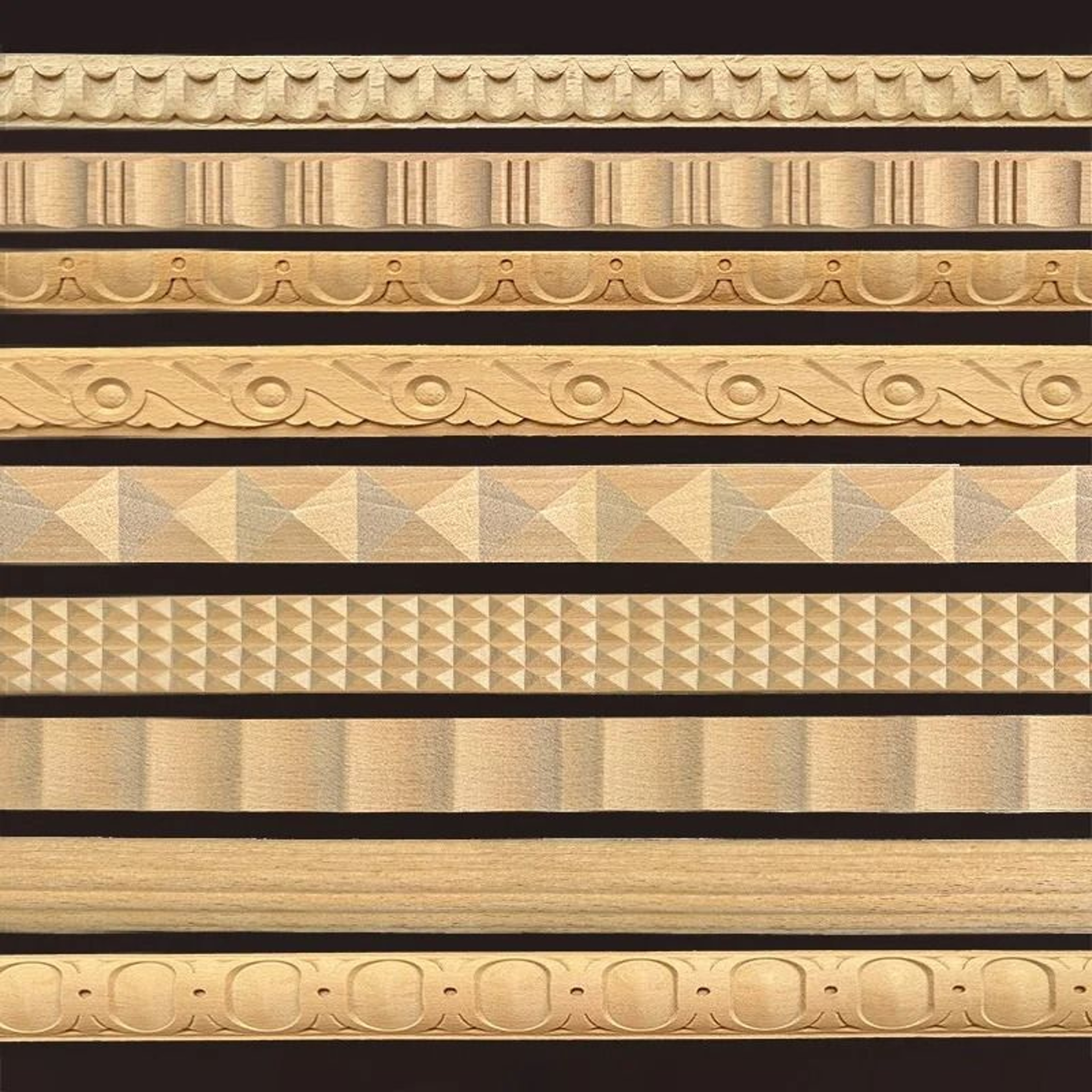 Architectural Narrative Trim  HighDefinition Timber Miniature Sculpture 0