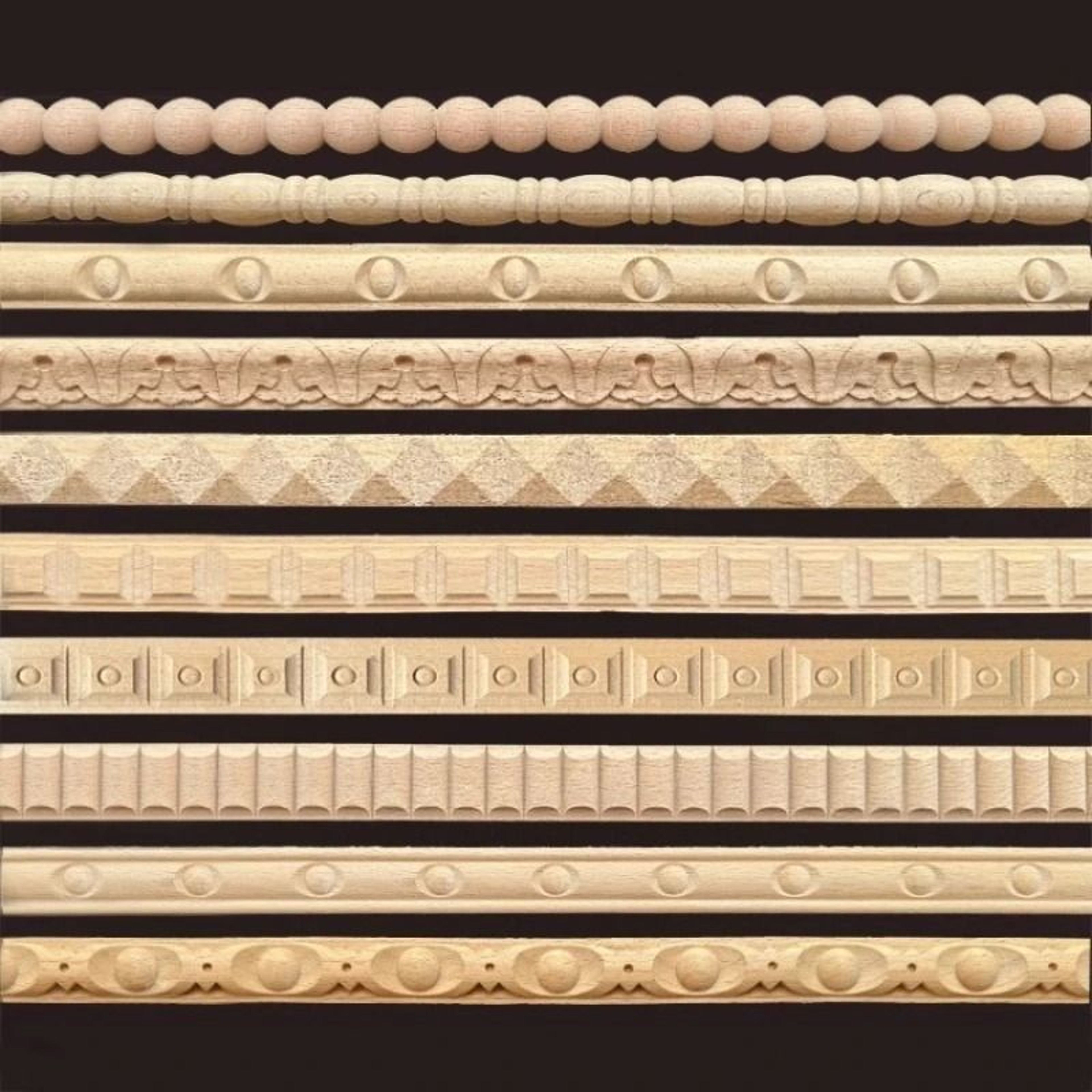 Architectural Narrative Trim  HighDefinition Timber Miniature Sculpture 2