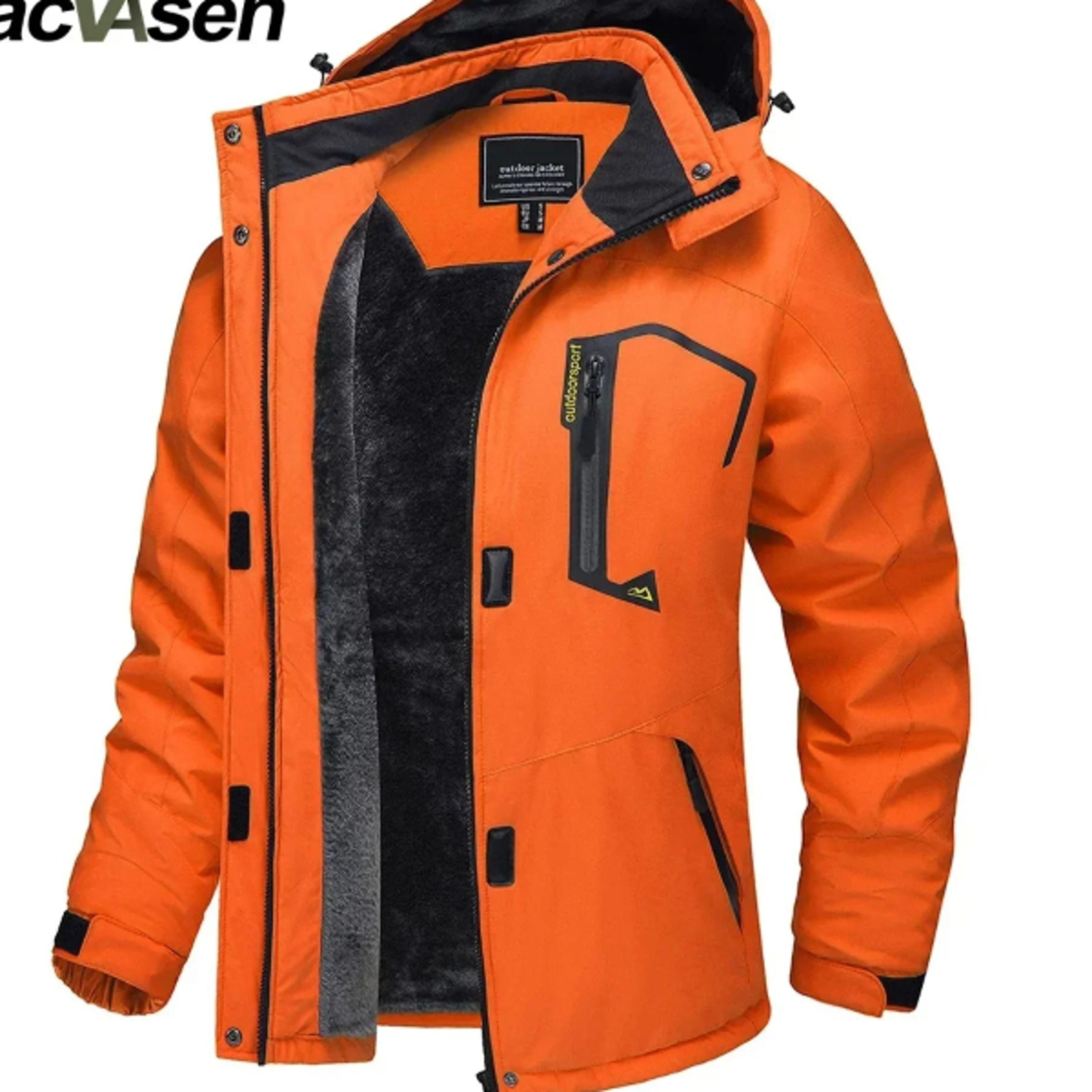 Winter Waterproof Ski Snowboard Jacket Womens Thermal Heavy Fleece Jacket Casual Work Rain Coat Win