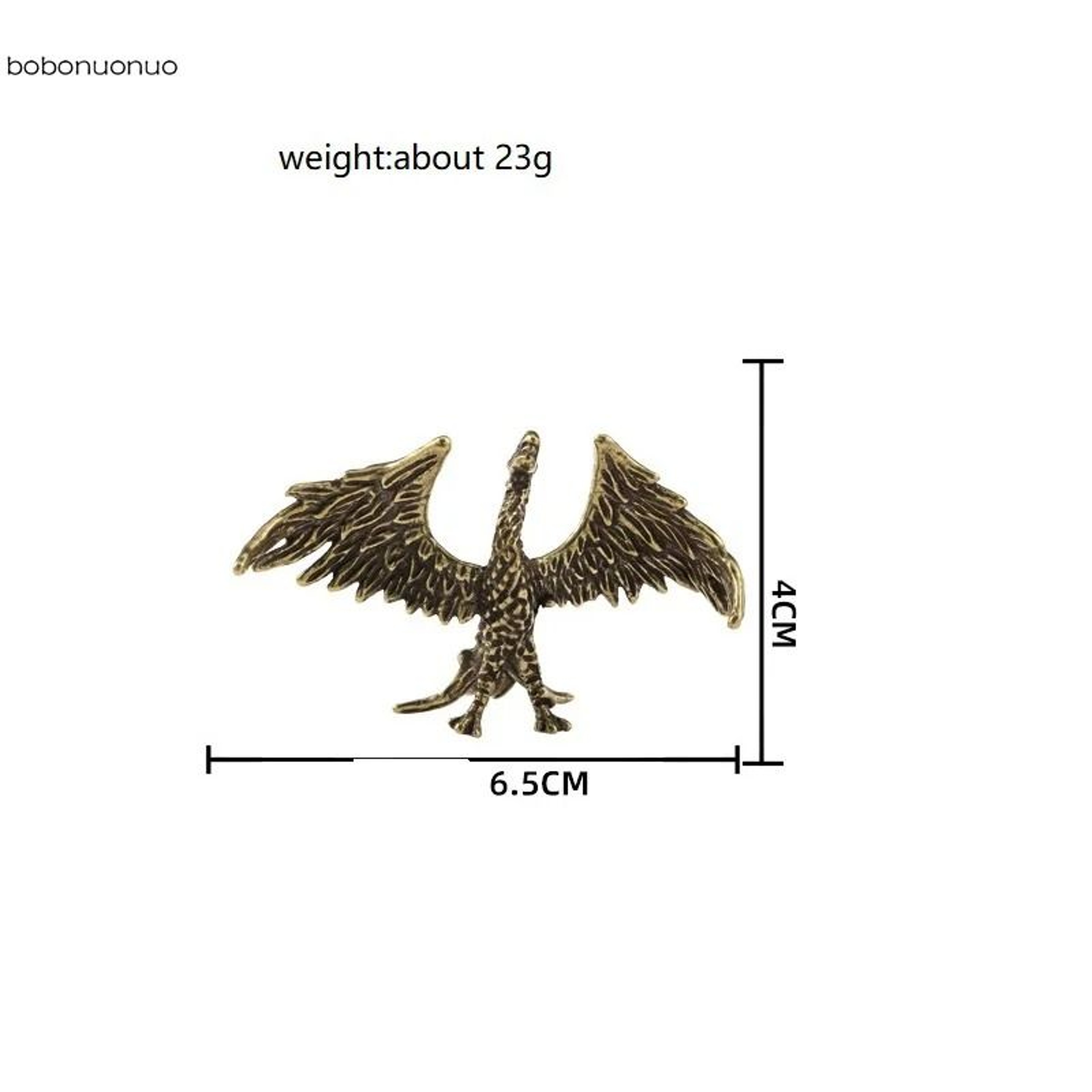 Solid Brass Flame Phoenix Statue  Retro Feng Shui Decoration  Mythical Mythical Beast Desk Ornament 7
