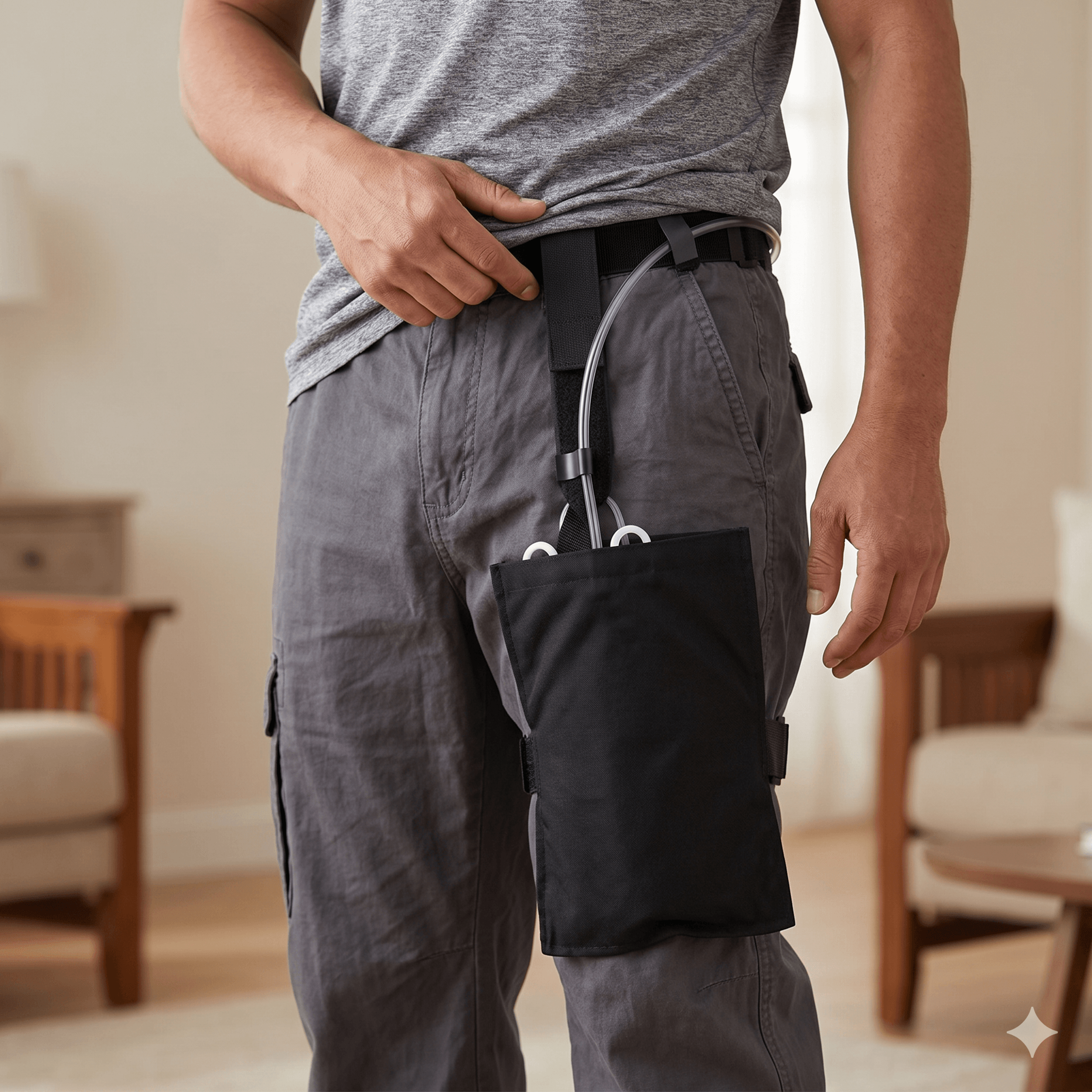 Urinary Drainage Bag Waist Pouch External Catheter Collection Holder Lightweight Storage 0