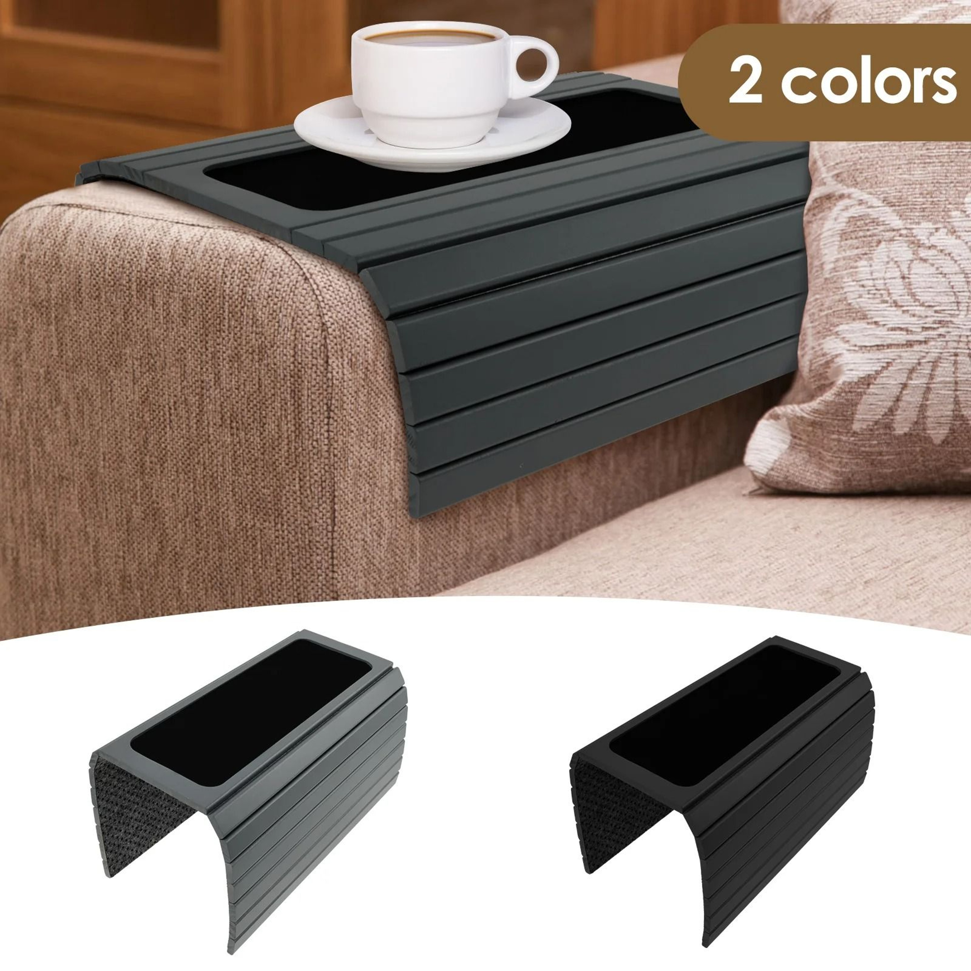Folding Wood Sofa Arm Tray  Sturdy And Robust Sofa Armrest Table  Convenient Home Storage  Snack Tr 0